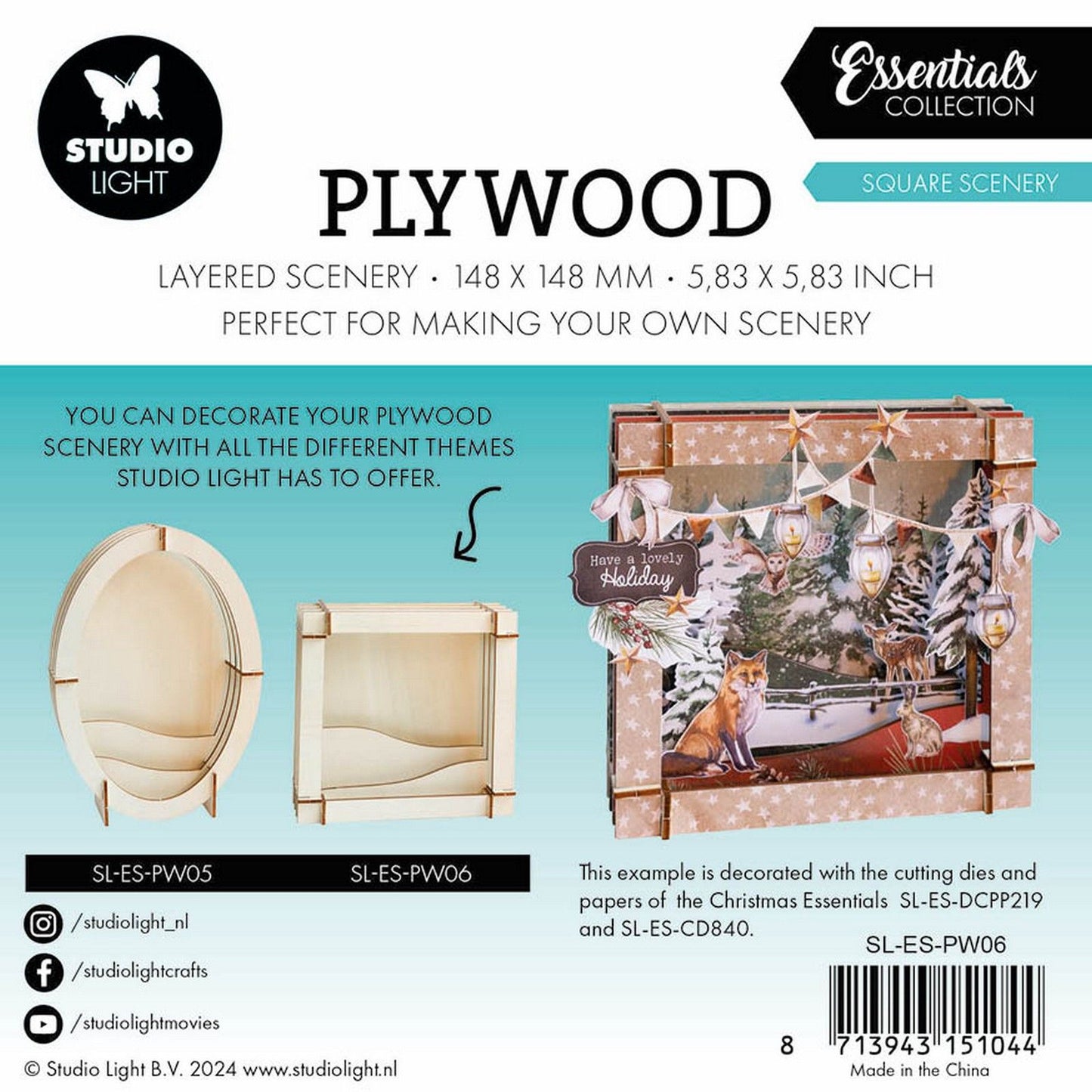 Studio light • essentials plywood square scenery