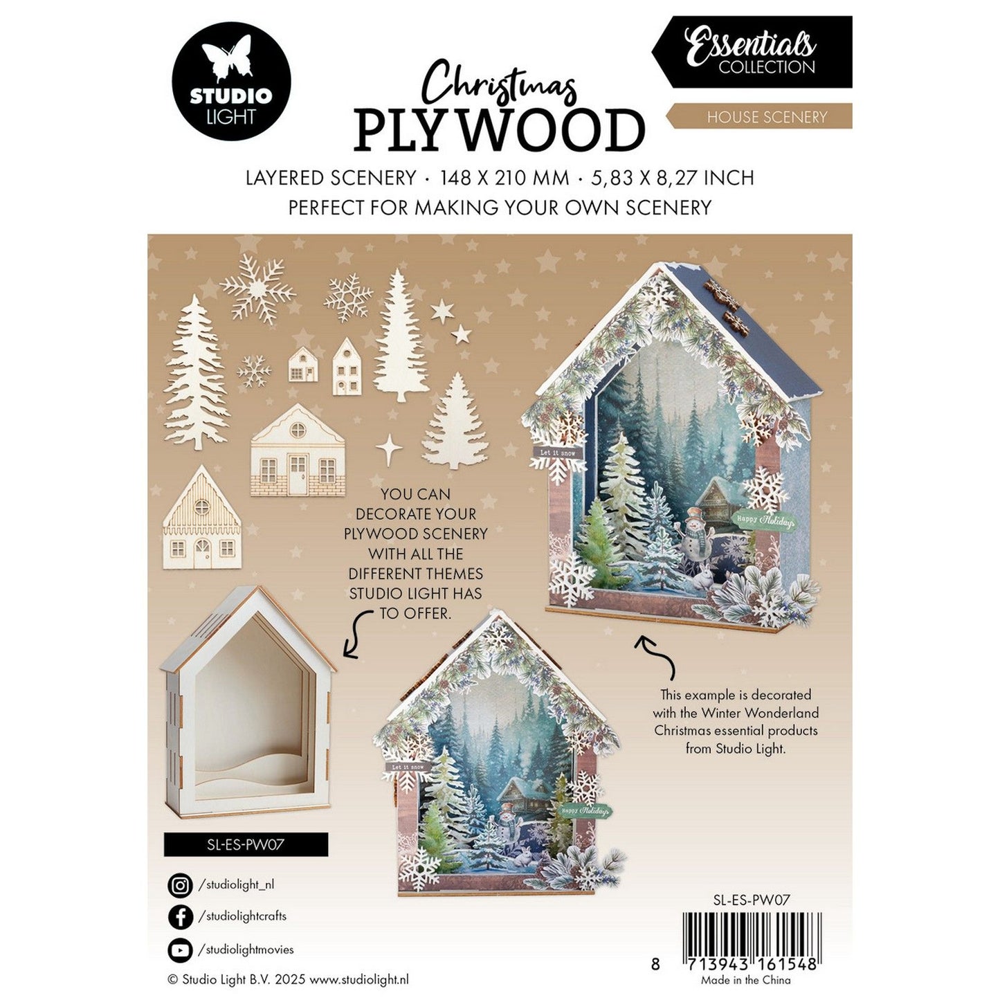 Studio light • essentials plywood house scenery