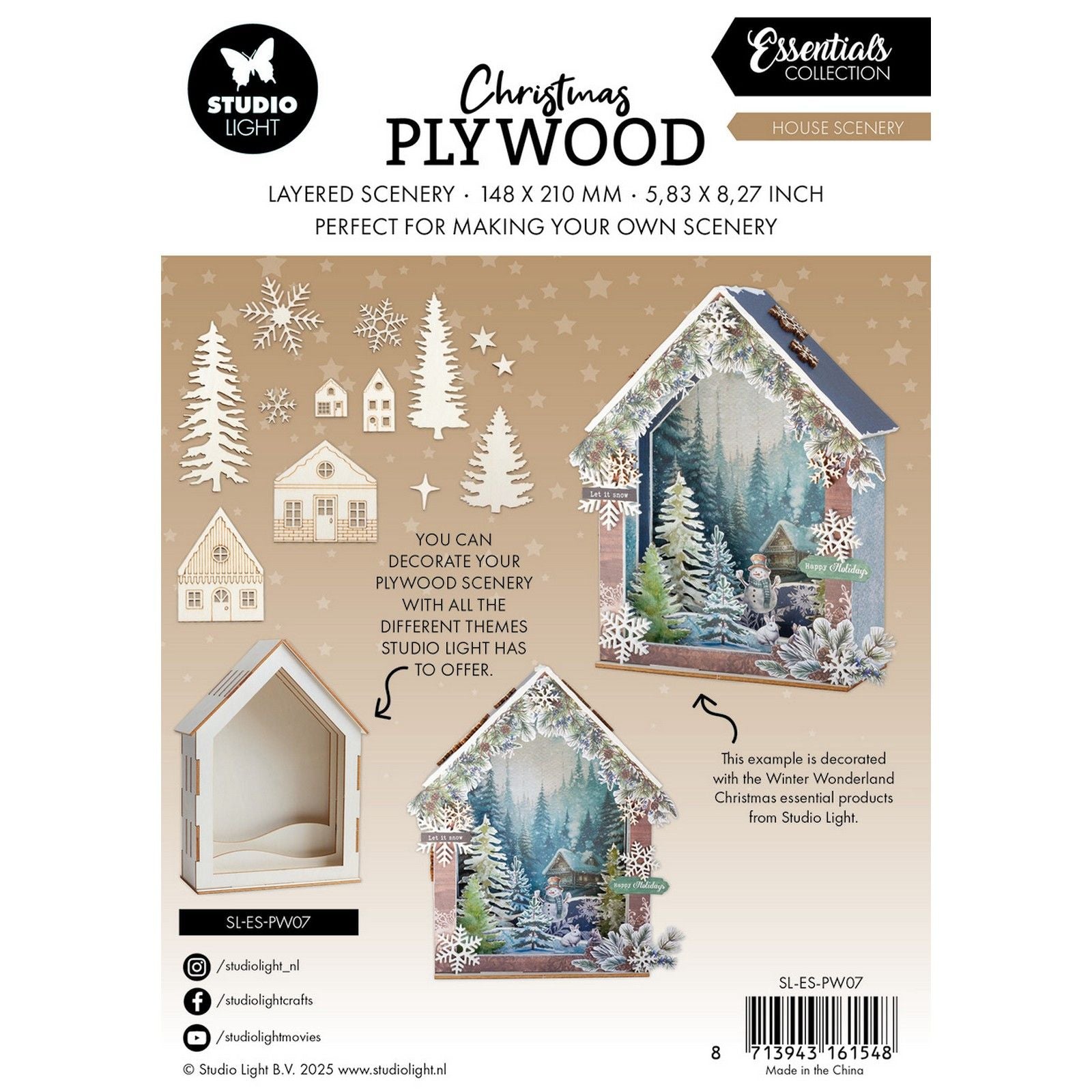 Studio light • essentials plywood house scenery