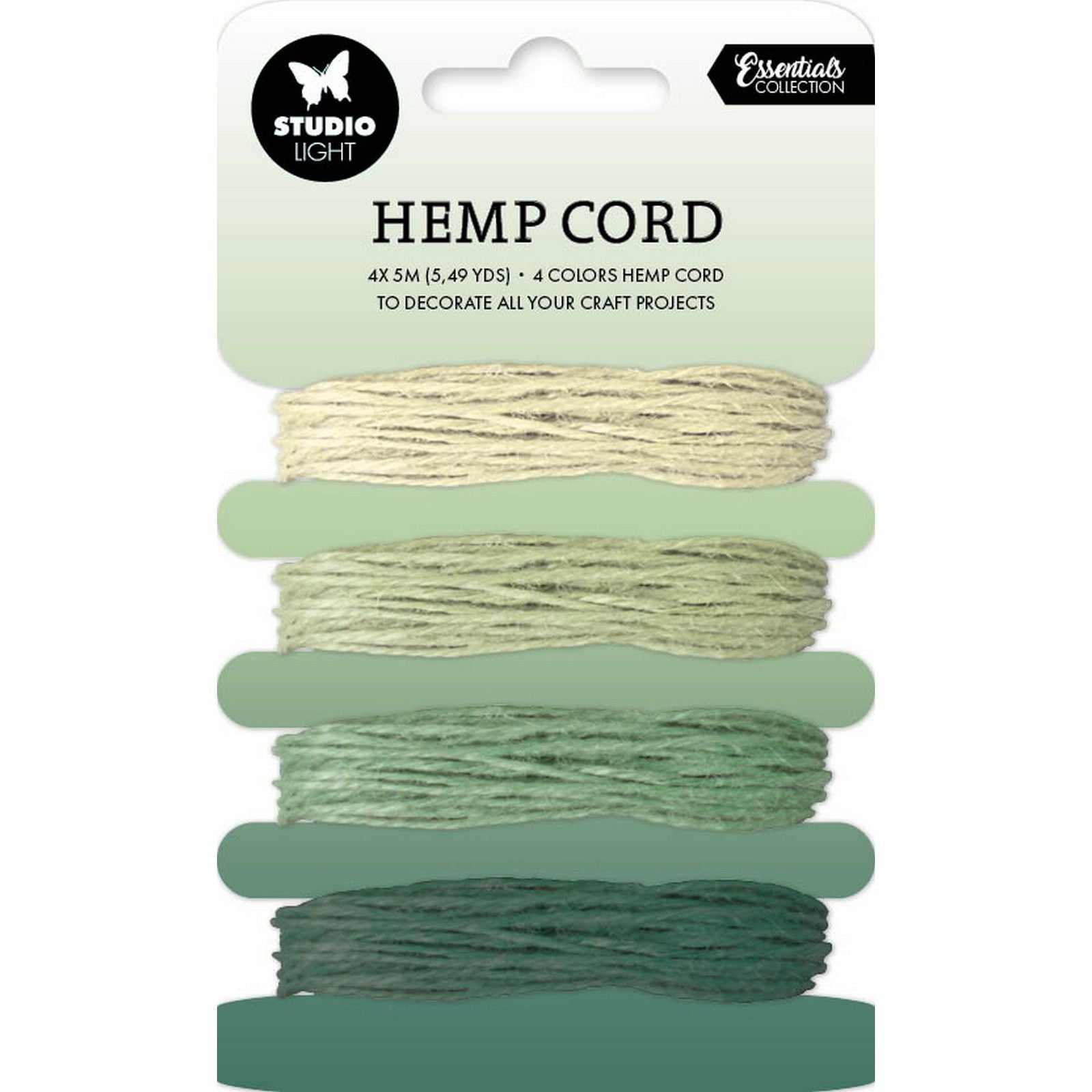 Studio light • consumables hemp cord shades of green