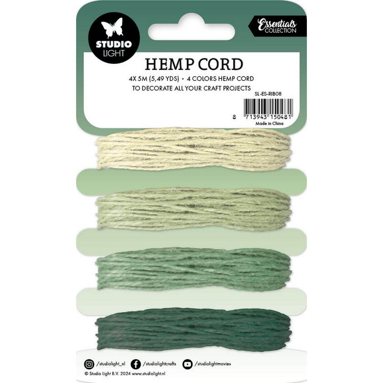 Studio light • consumables hemp cord shades of green