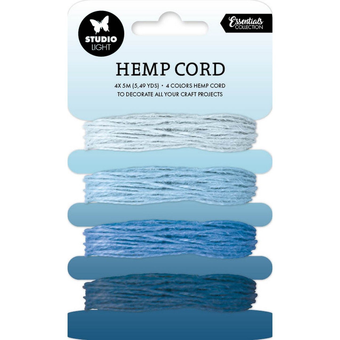 Studio light • consumables hemp cord shades of blue