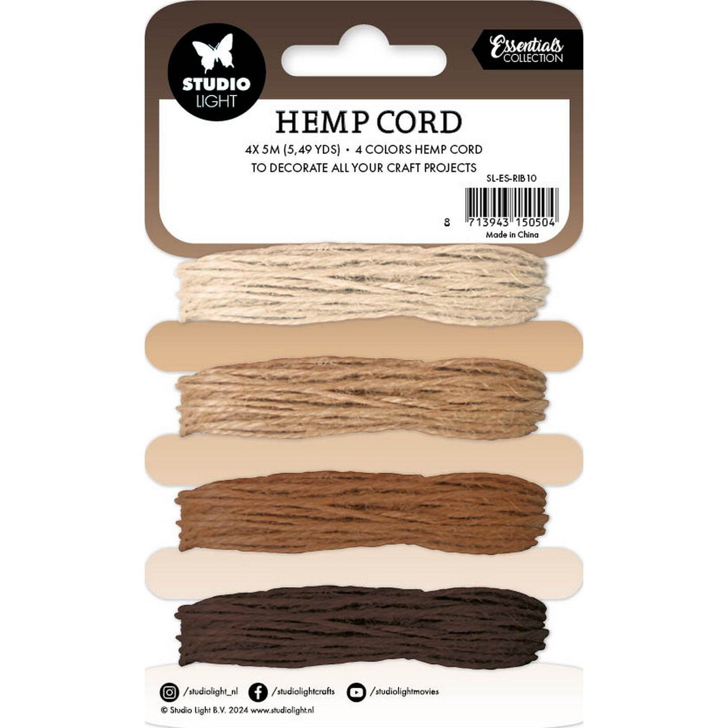 Studio light • consumables hemp cord shades of brown