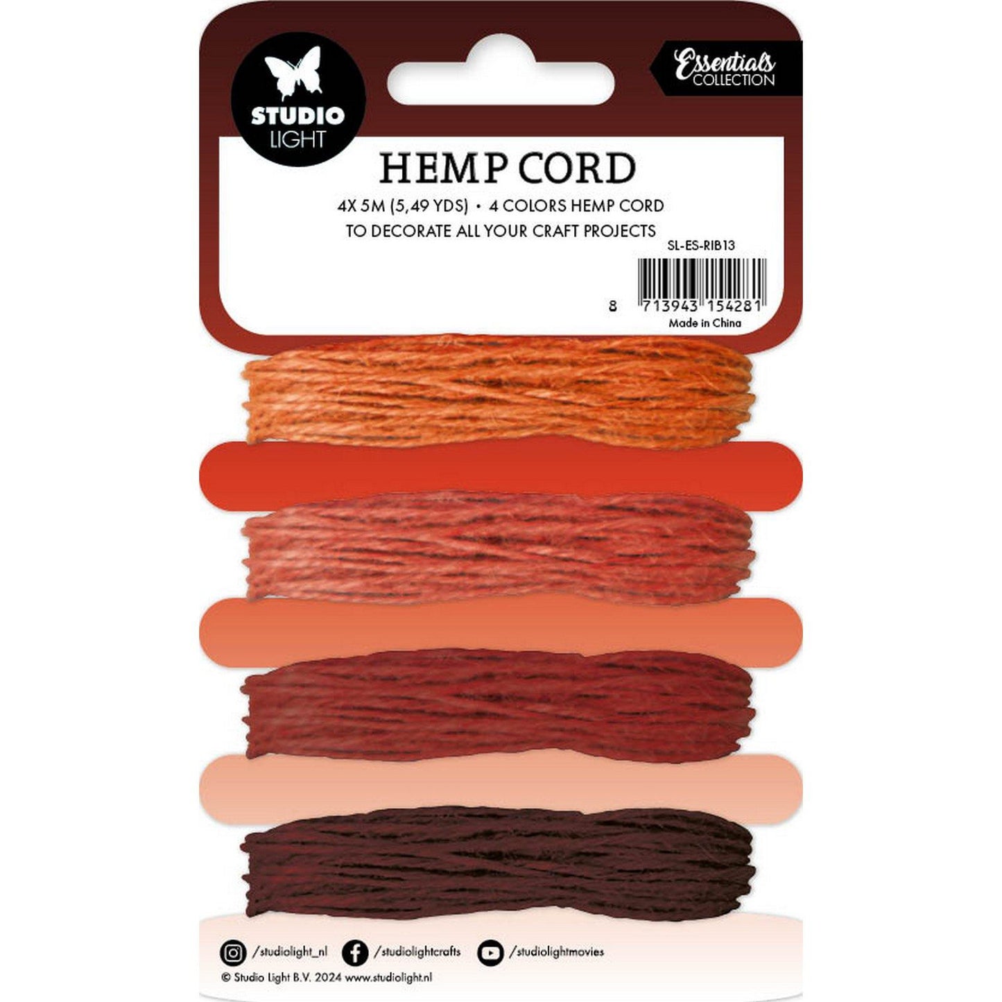 Studio light • consumables hemp cord shades of orange