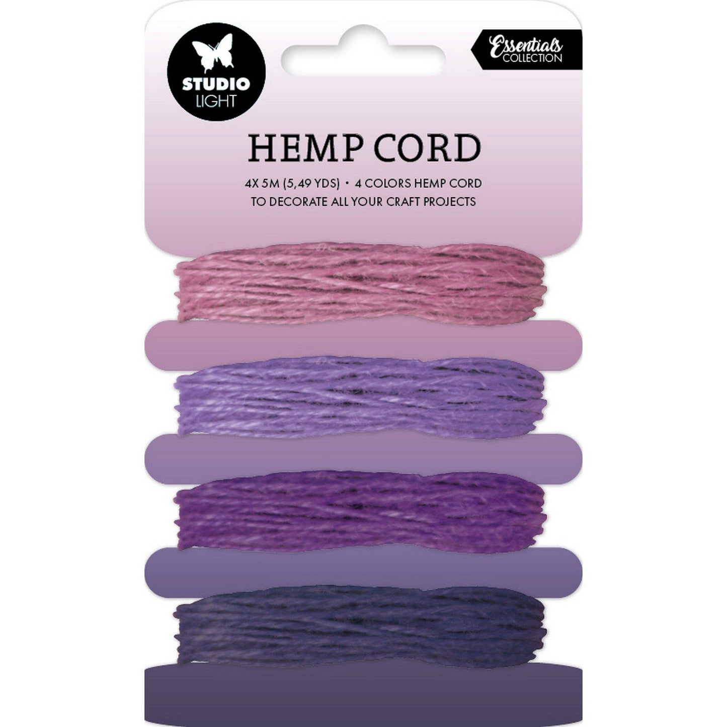Studio light • consumables hemp cord shades of purple