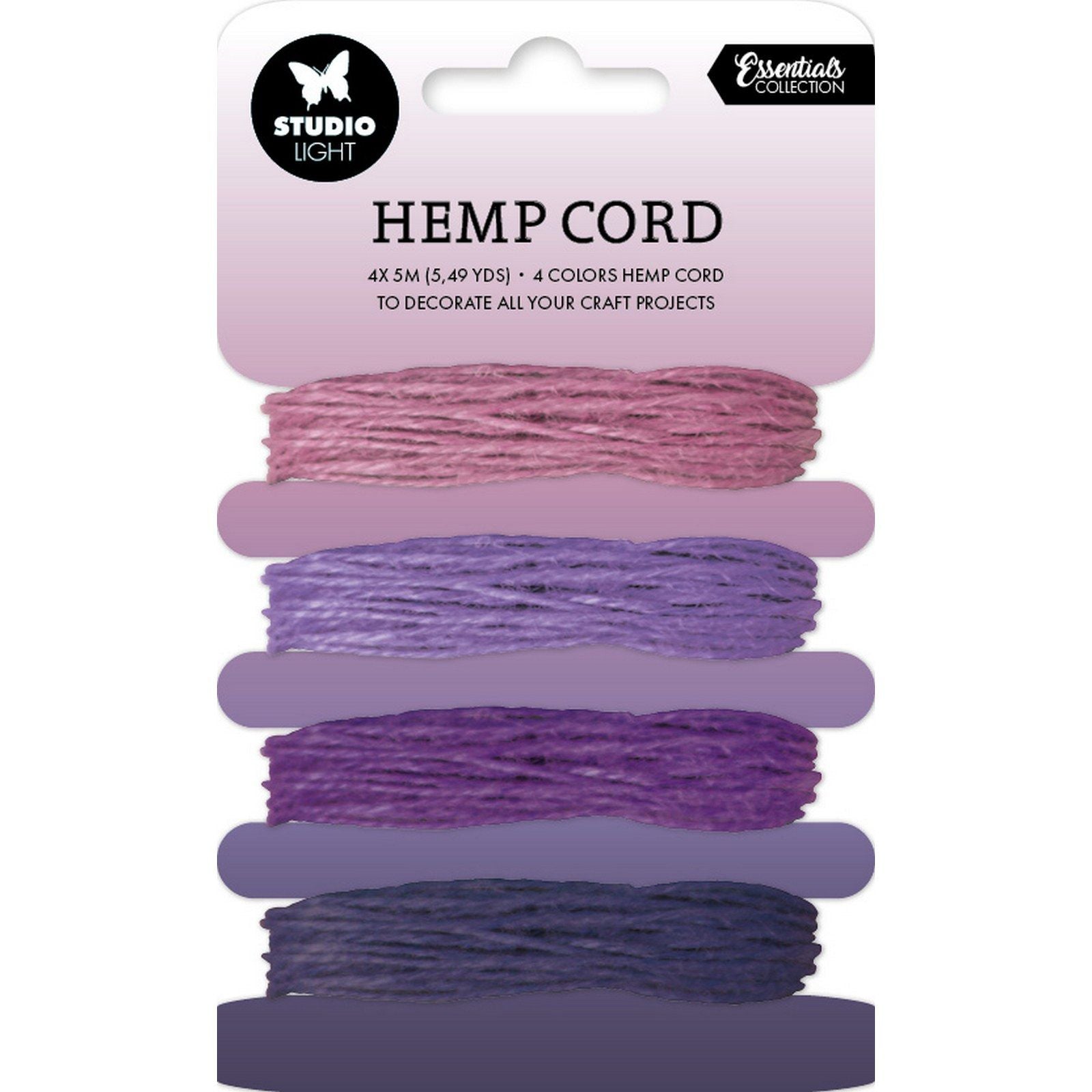 Studio light • consumables hemp cord shades of purple