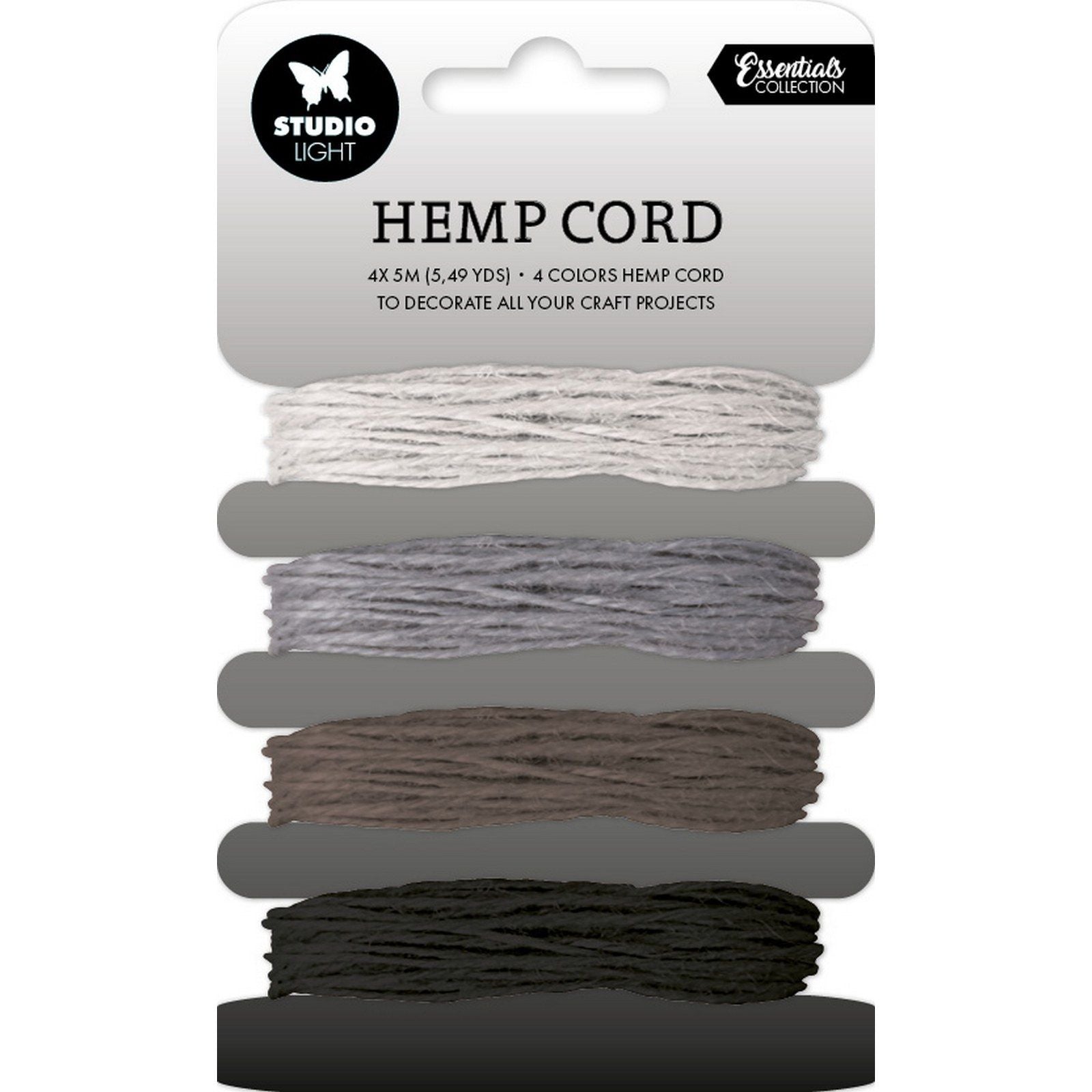 Studio light • consumables hemp cord shades of grey