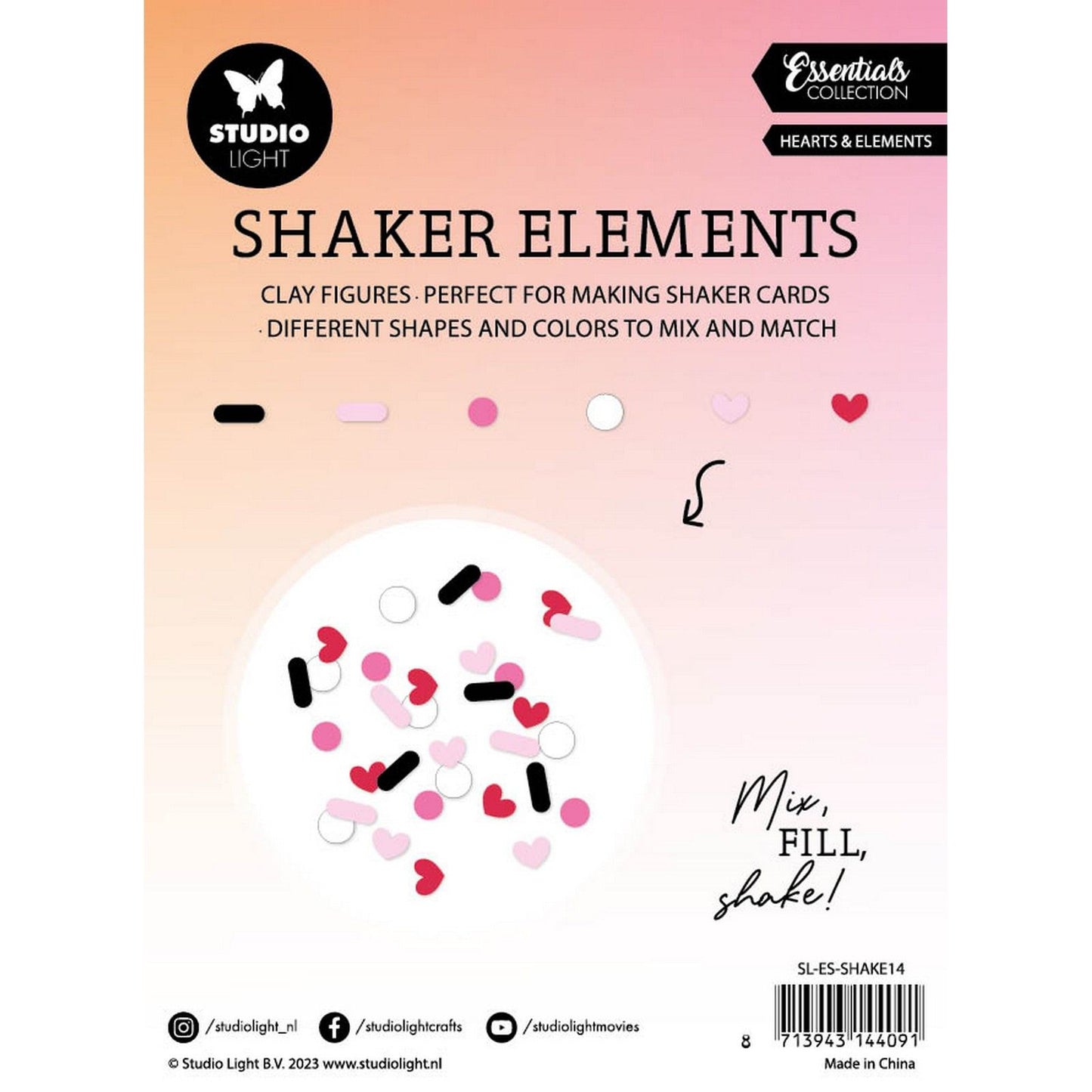 Studio light • essentials shaker elements hearts elements