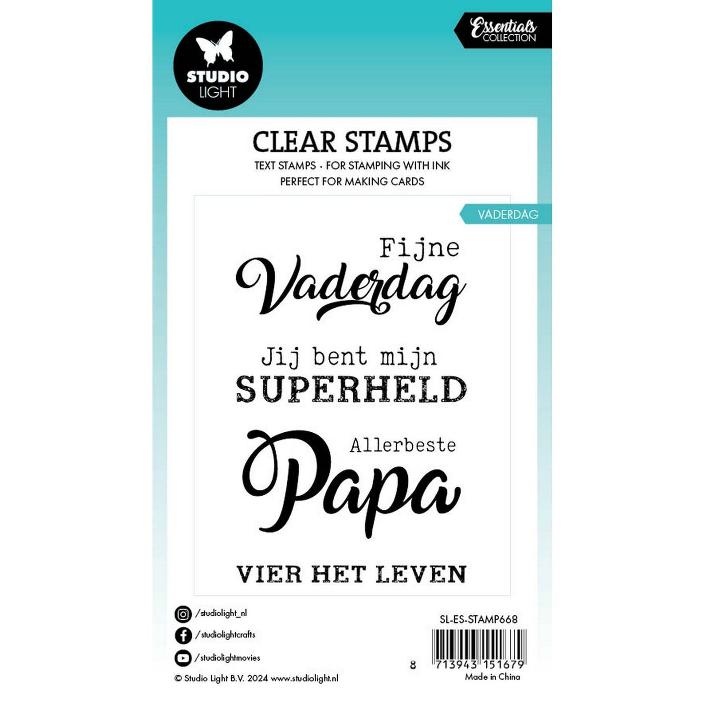 Studio light • essentials clear stamp vaderdag