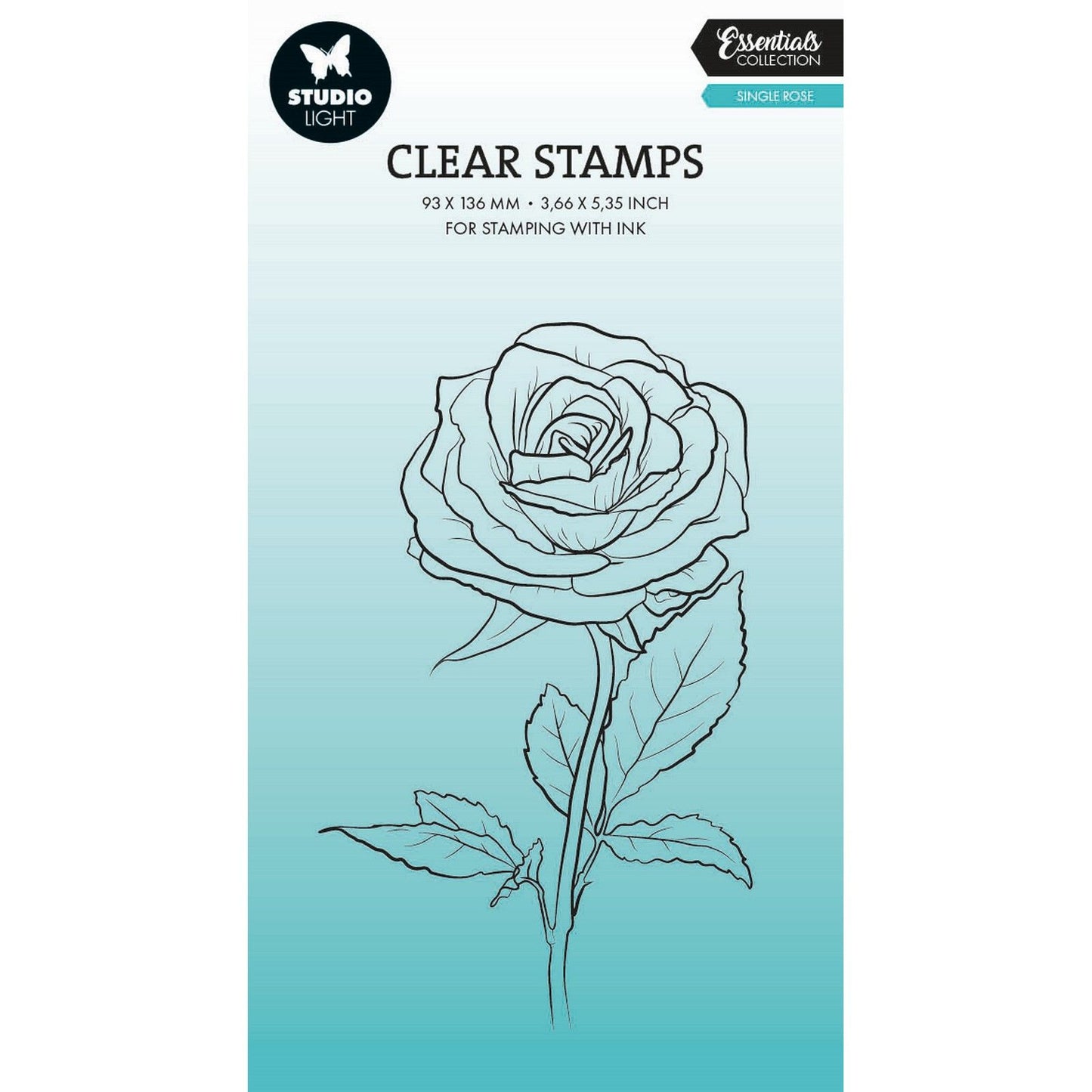 Studio light • essentials clear stamp single rose