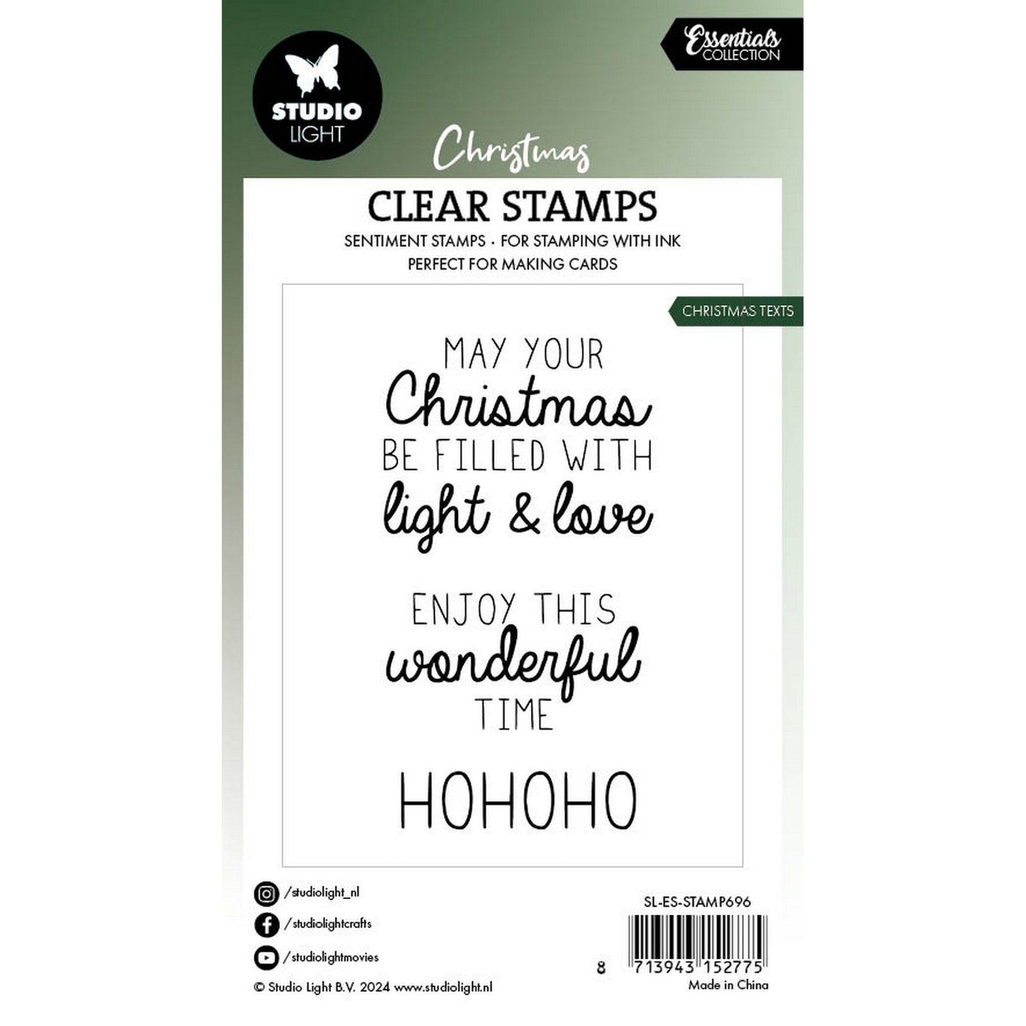 Studio light • essentials clear stamp christmas texts