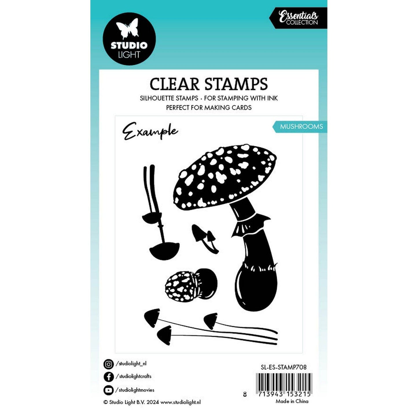 Studio light • essentials clear stamp mushrooms