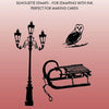 Studio light • essentials clear stamp owl scenery