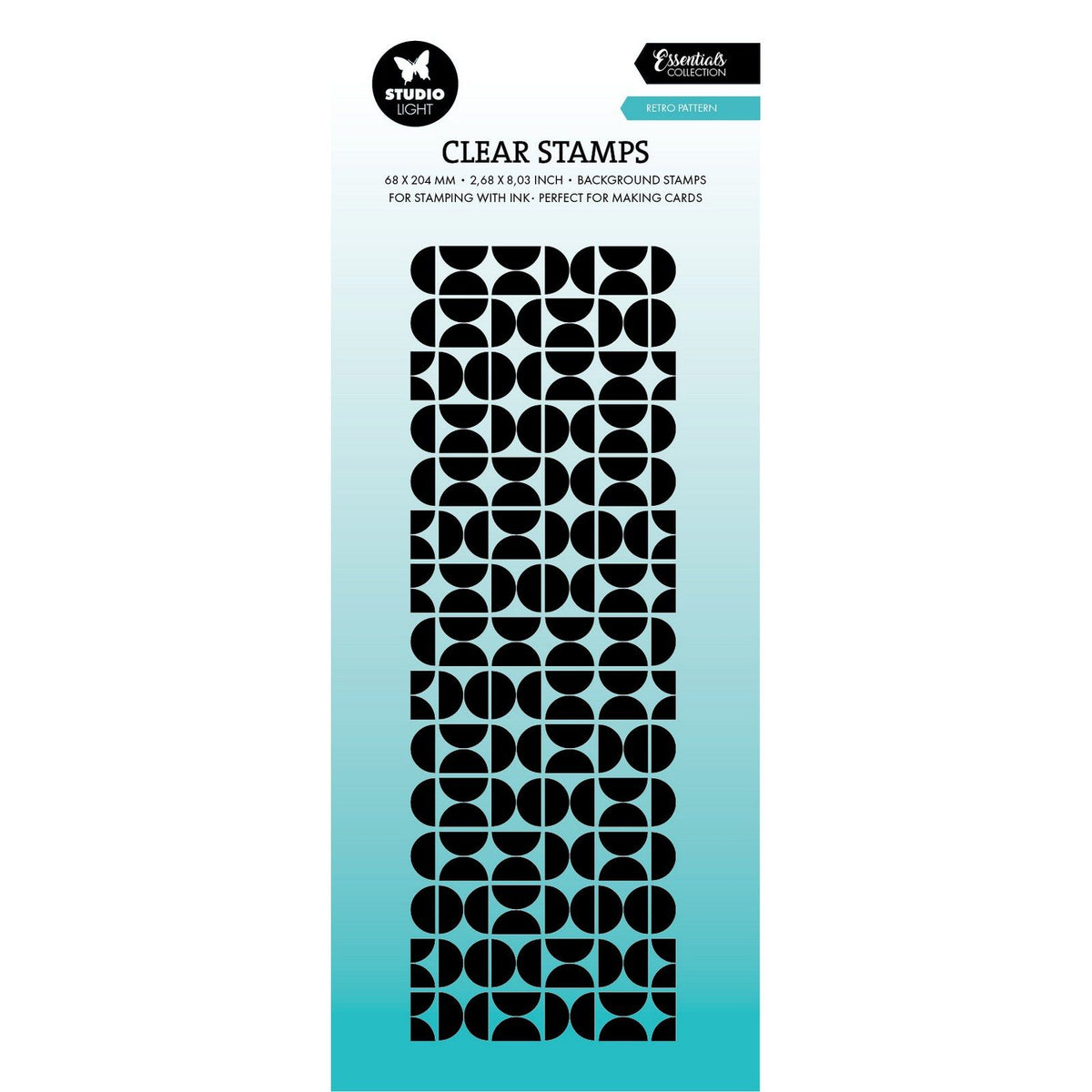 Studio light • essentials clear stamp retro pattern
