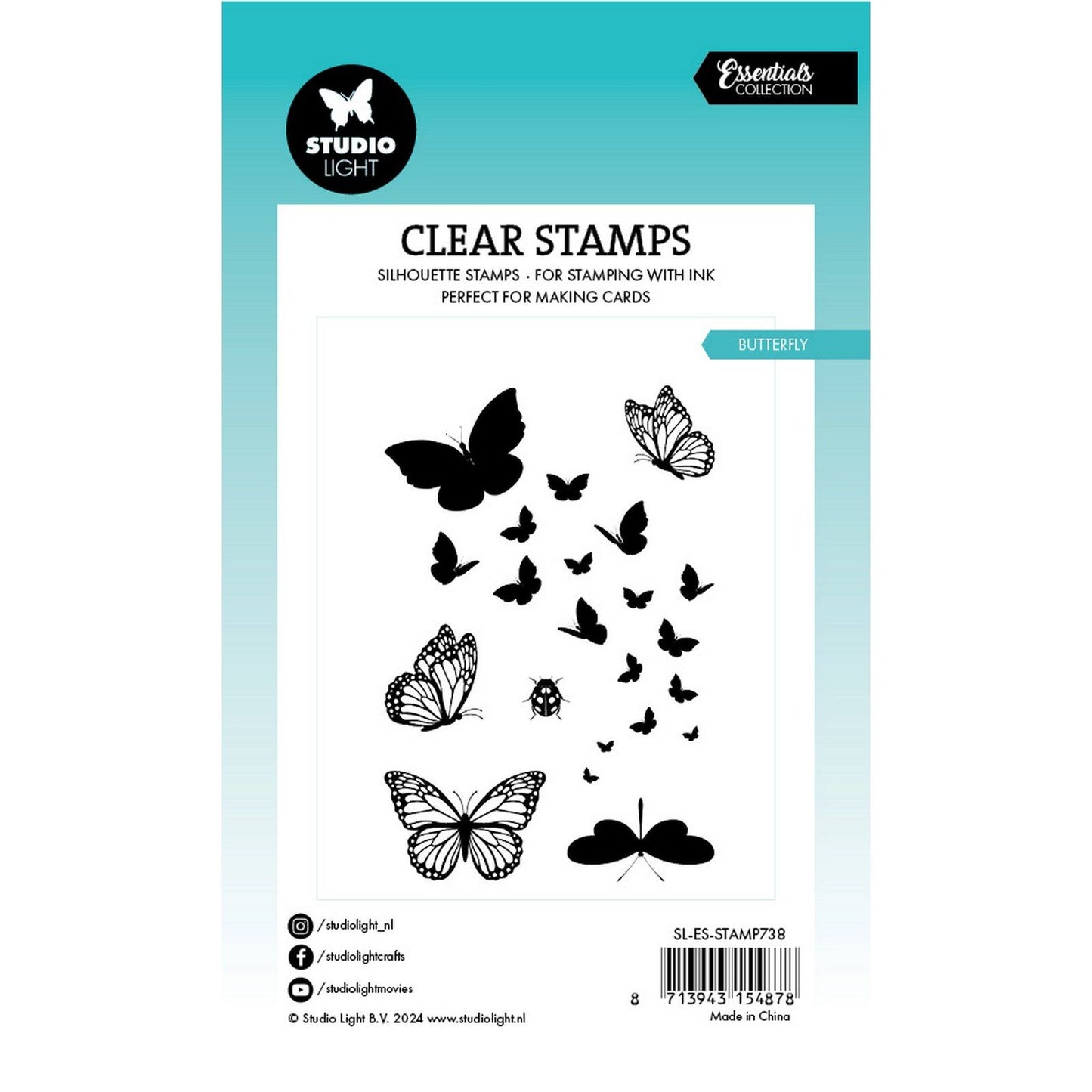 Studio light • essentials clear stamp butterfly