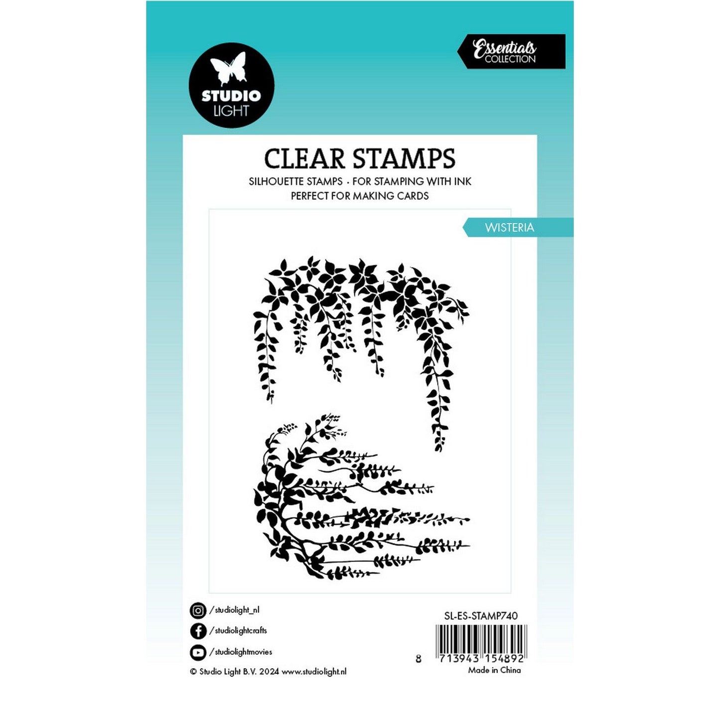 Studio light • essentials clear stamp wisteria