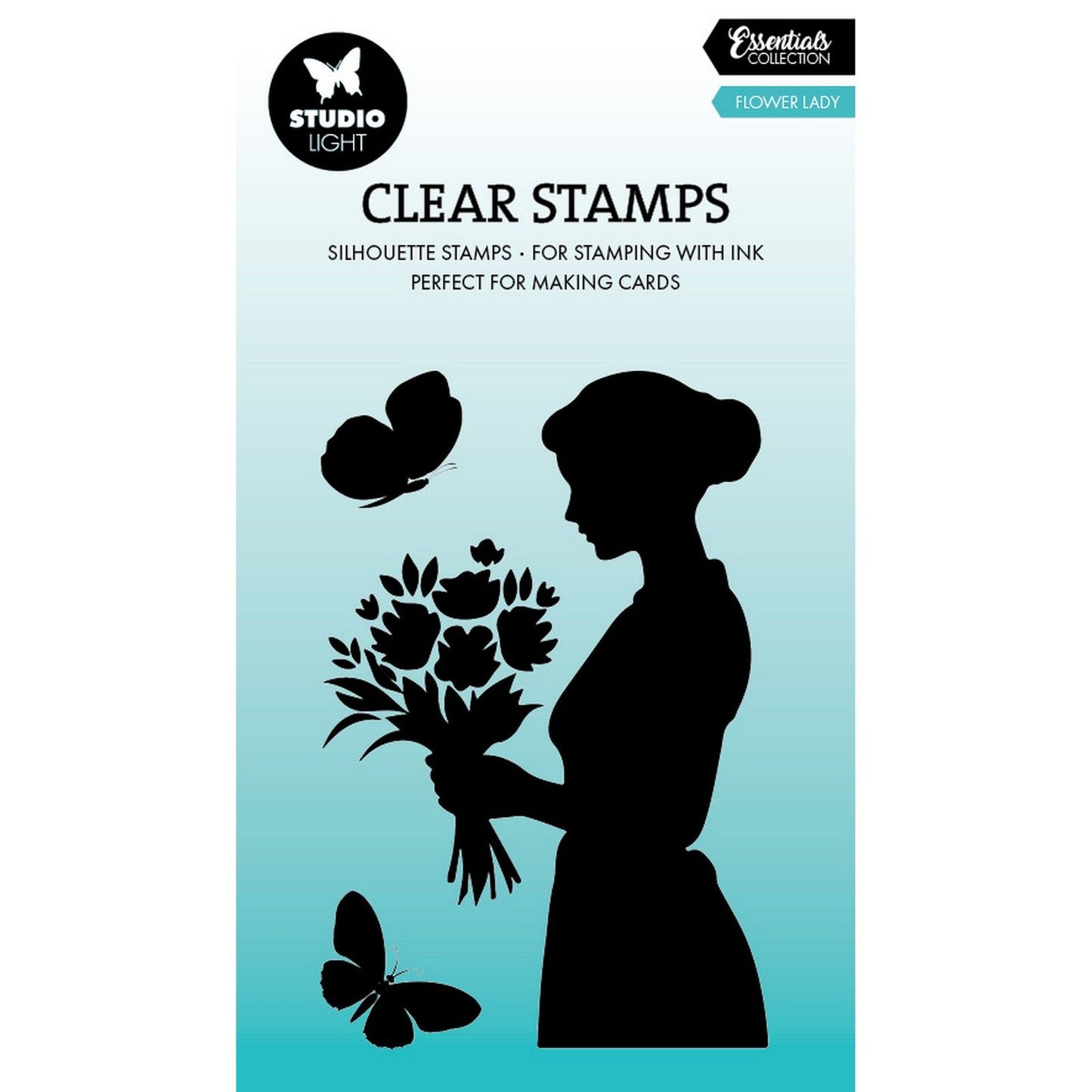Studio light • essentials clear stamp flower lady
