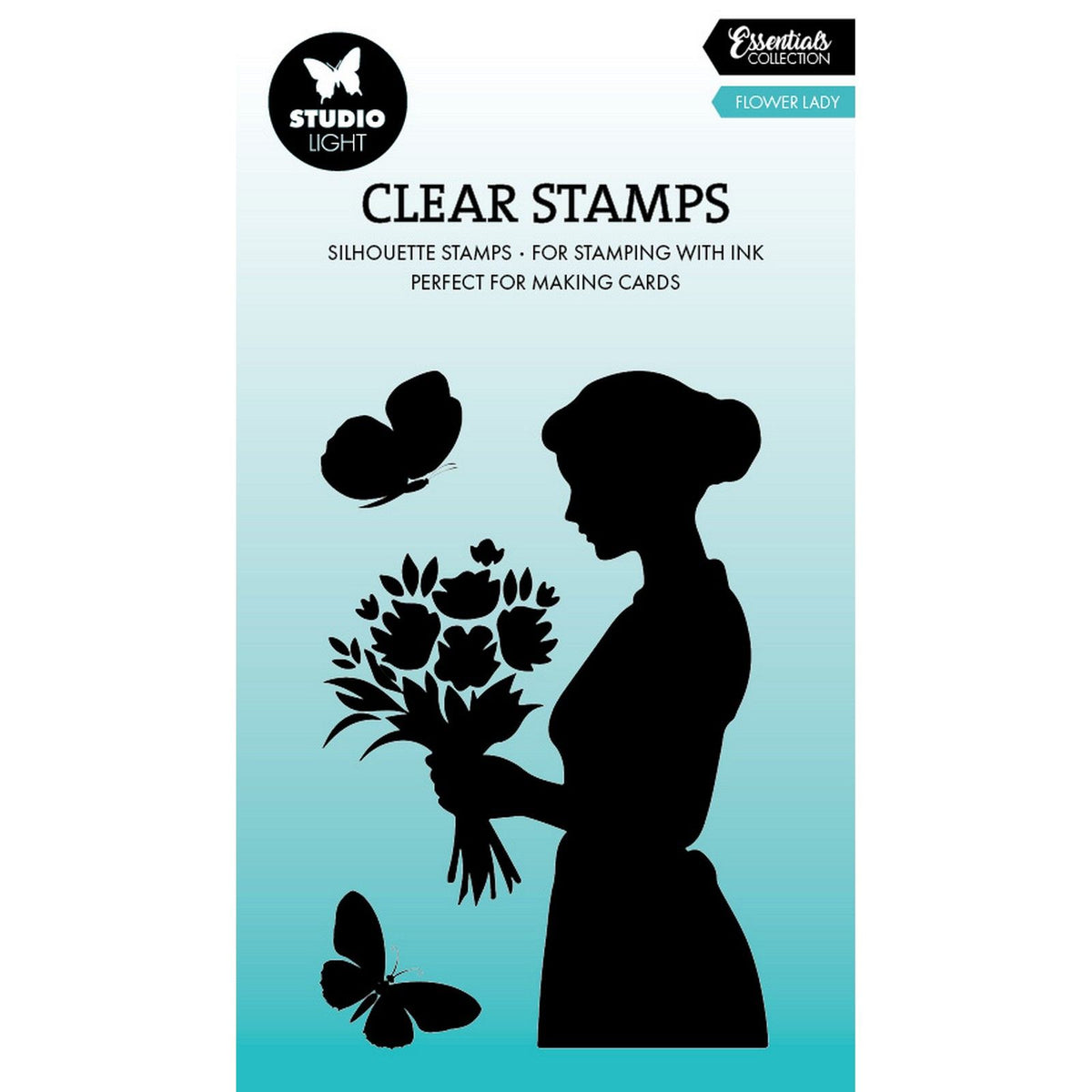 Studio light • essentials clear stamp flower lady
