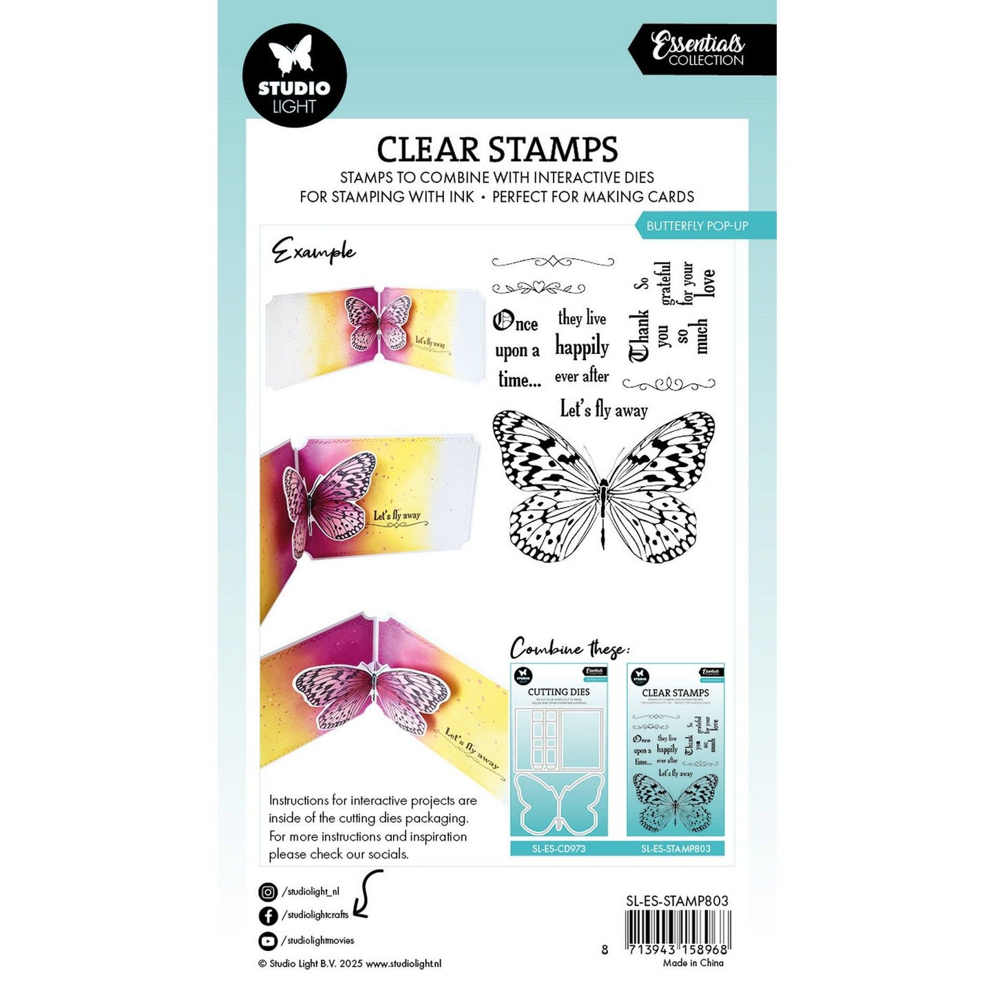 Studio light • essentials clear stamp pop-up