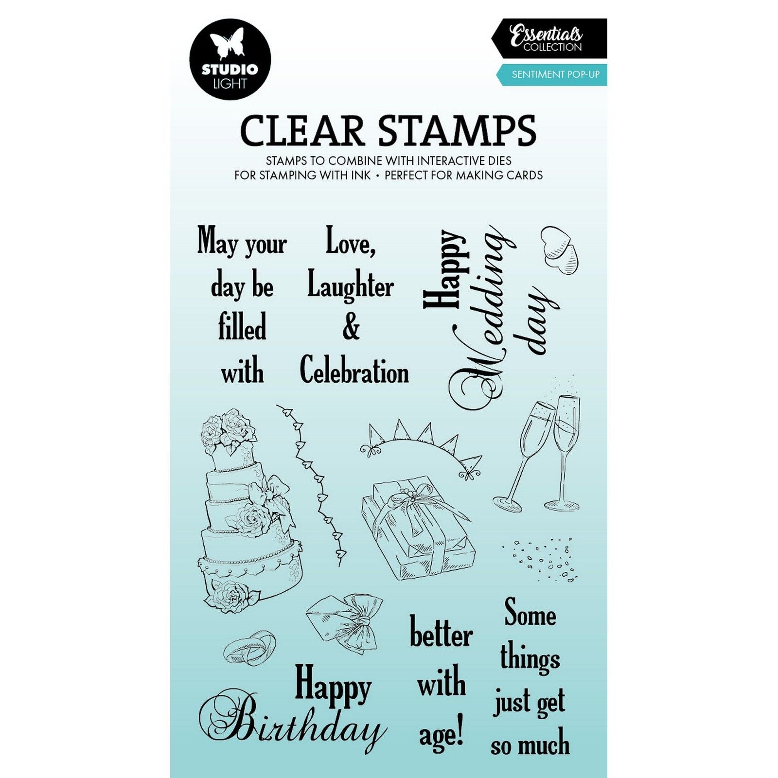 Studio light • essentials clear stamp turning pop-out
