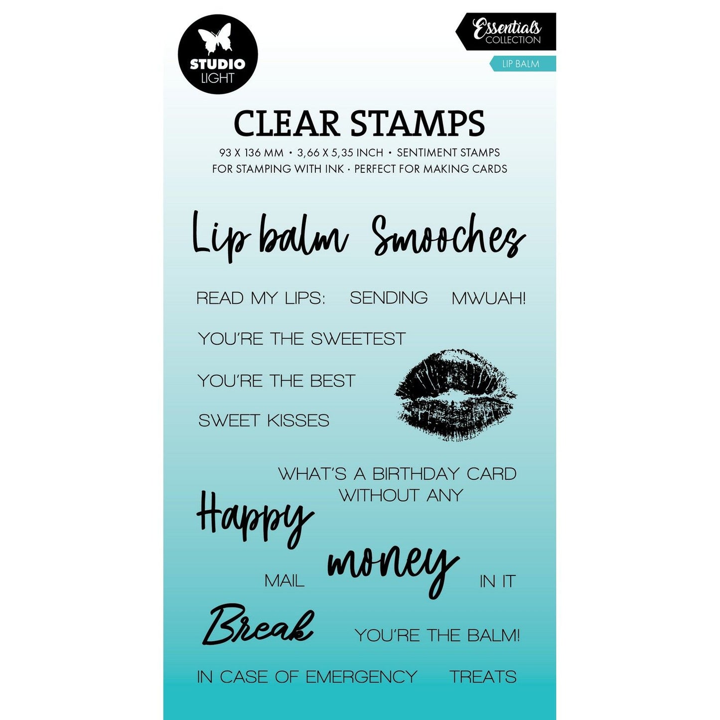 Studio light • essentials clear stamp lip balm