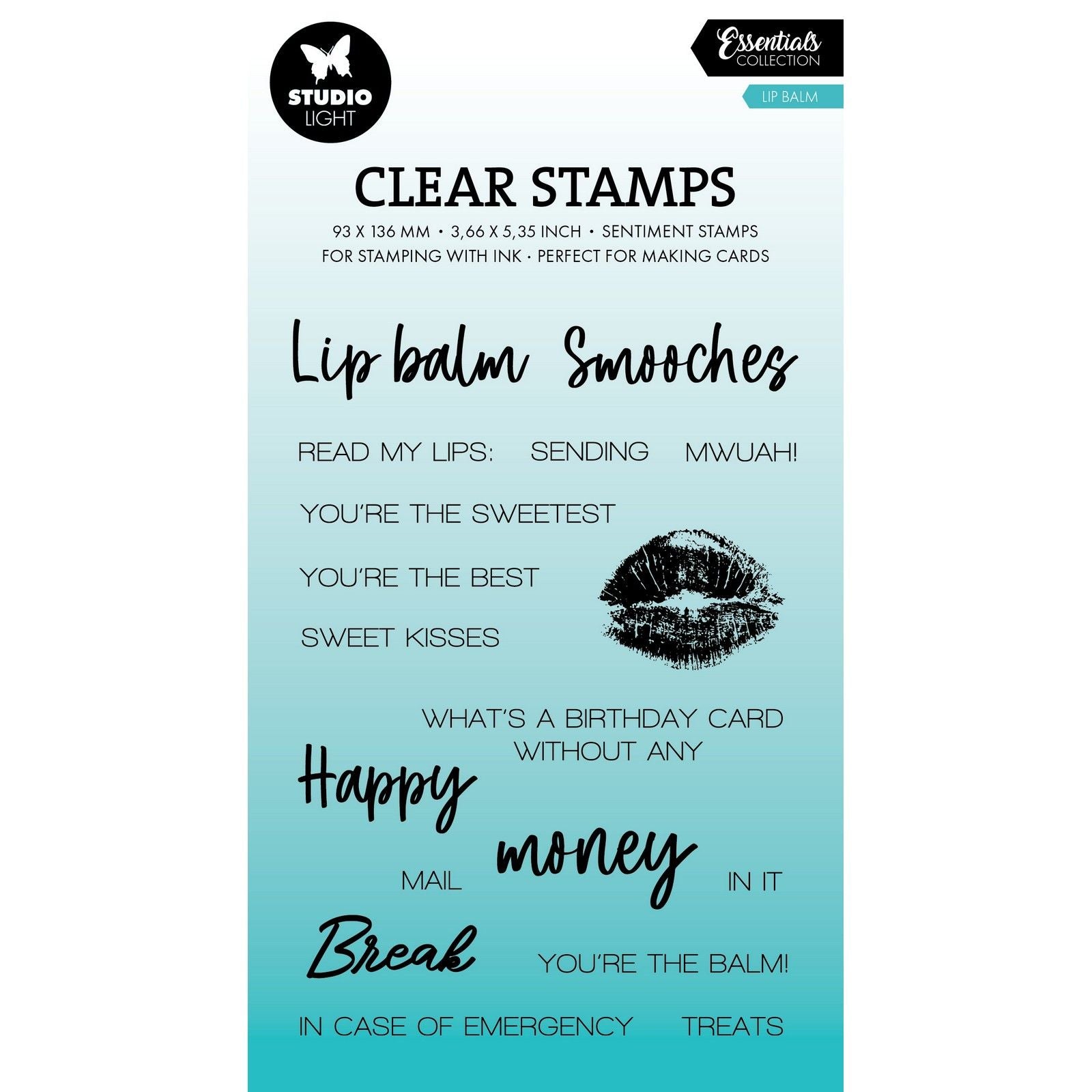 Studio light • essentials clear stamp lip balm