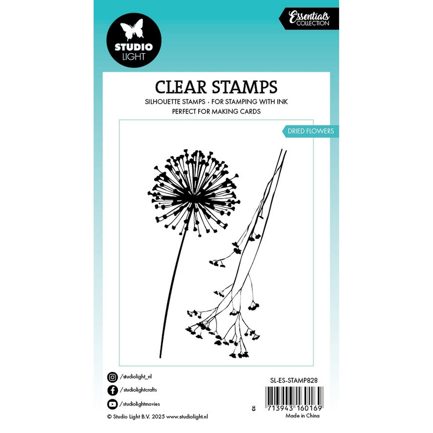 Studio light • essentials clear stamp dried flowers