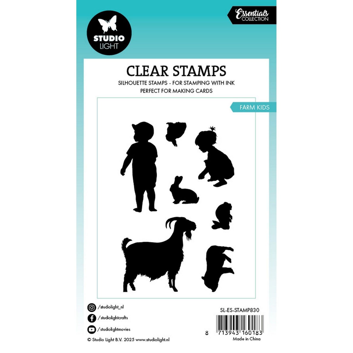 Studio light • essentials clear stamp farm kids