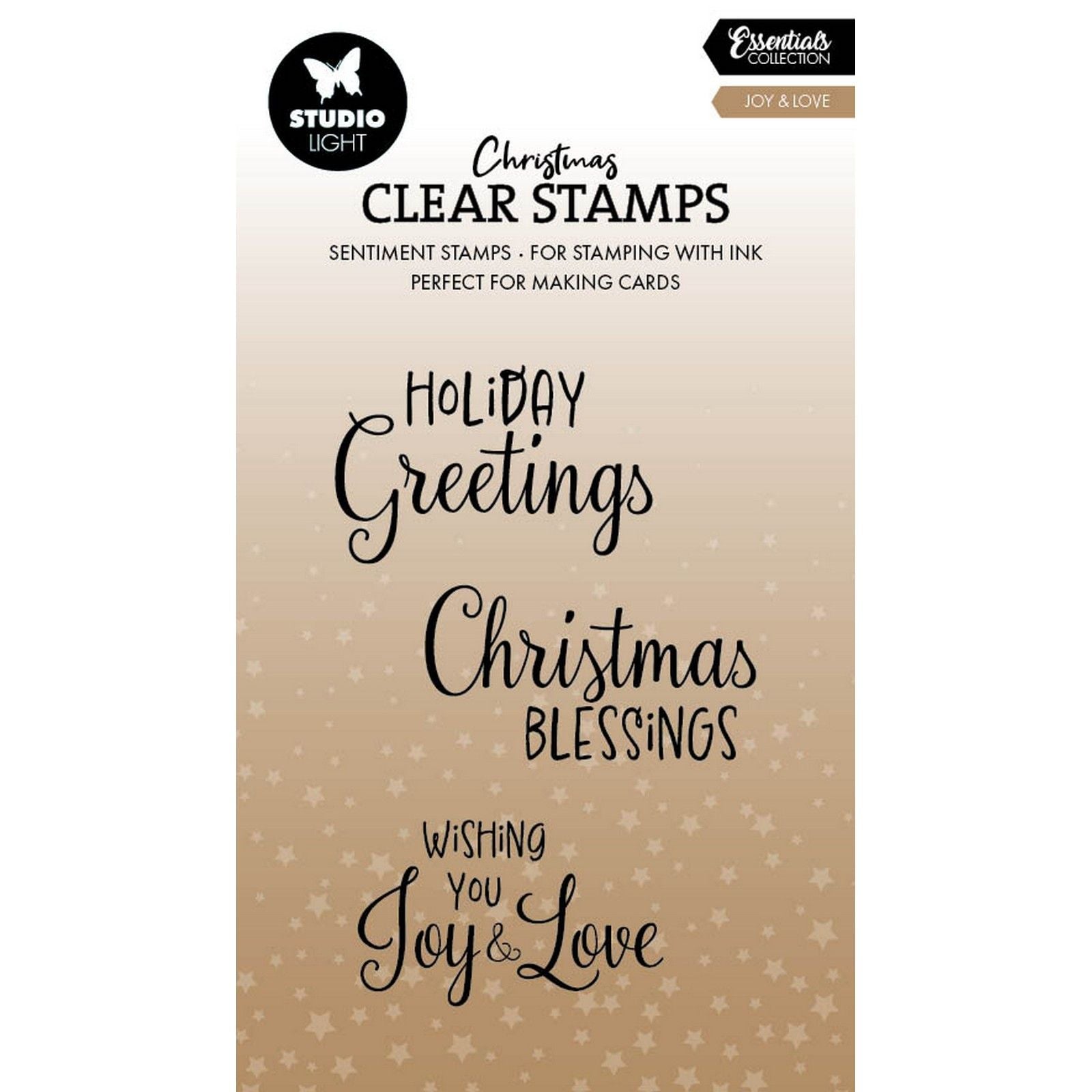 Studio light • essentials clear stamp joy love