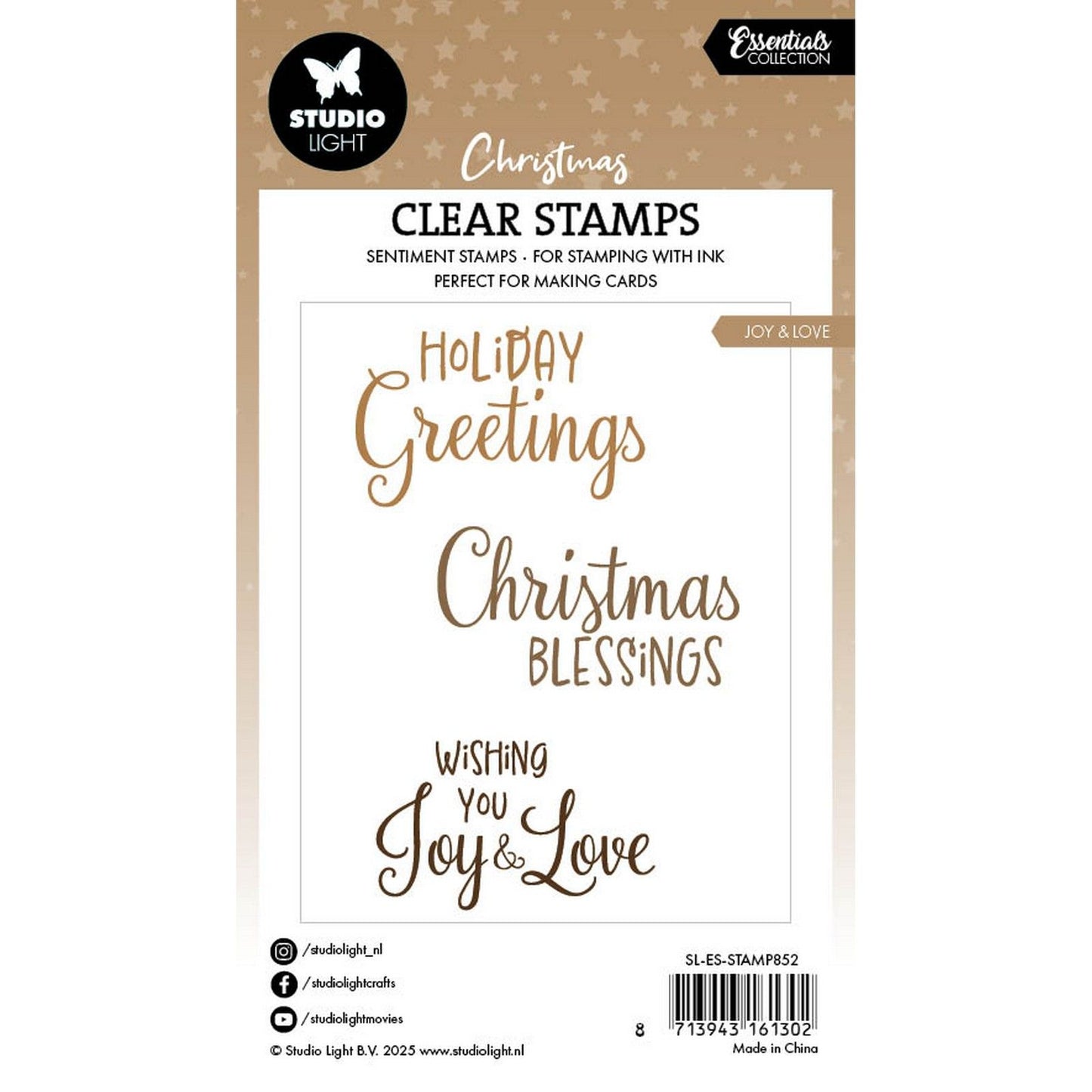 Studio light • essentials clear stamp joy love