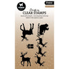 Studio light • essentials clear stamp santa reindeer