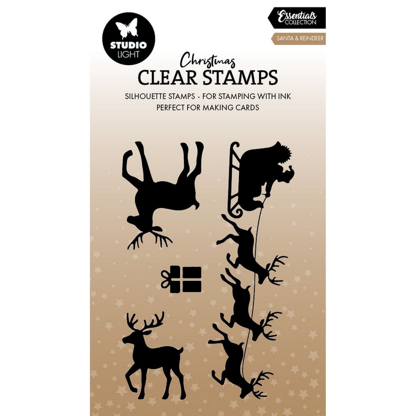 Studio light • essentials clear stamp santa reindeer