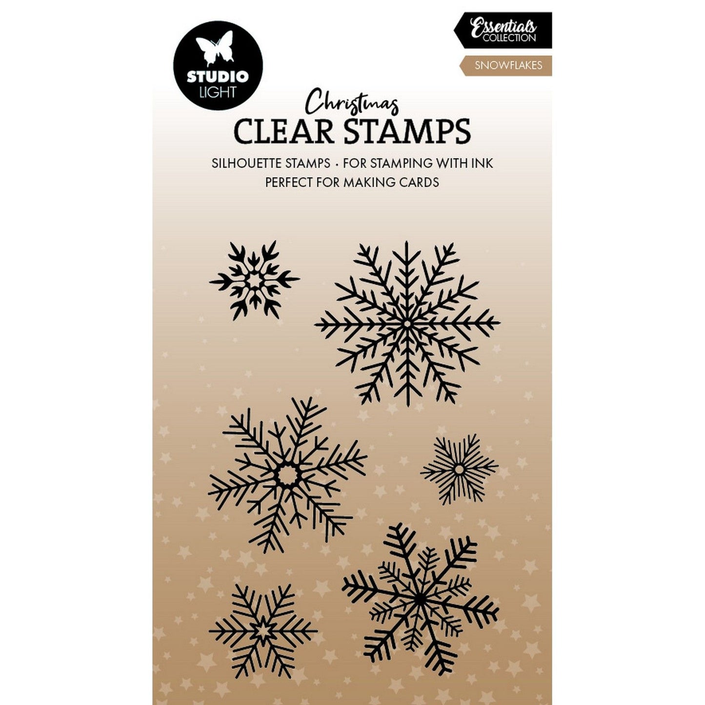 Studio light • essentials clear stamp snowflakes