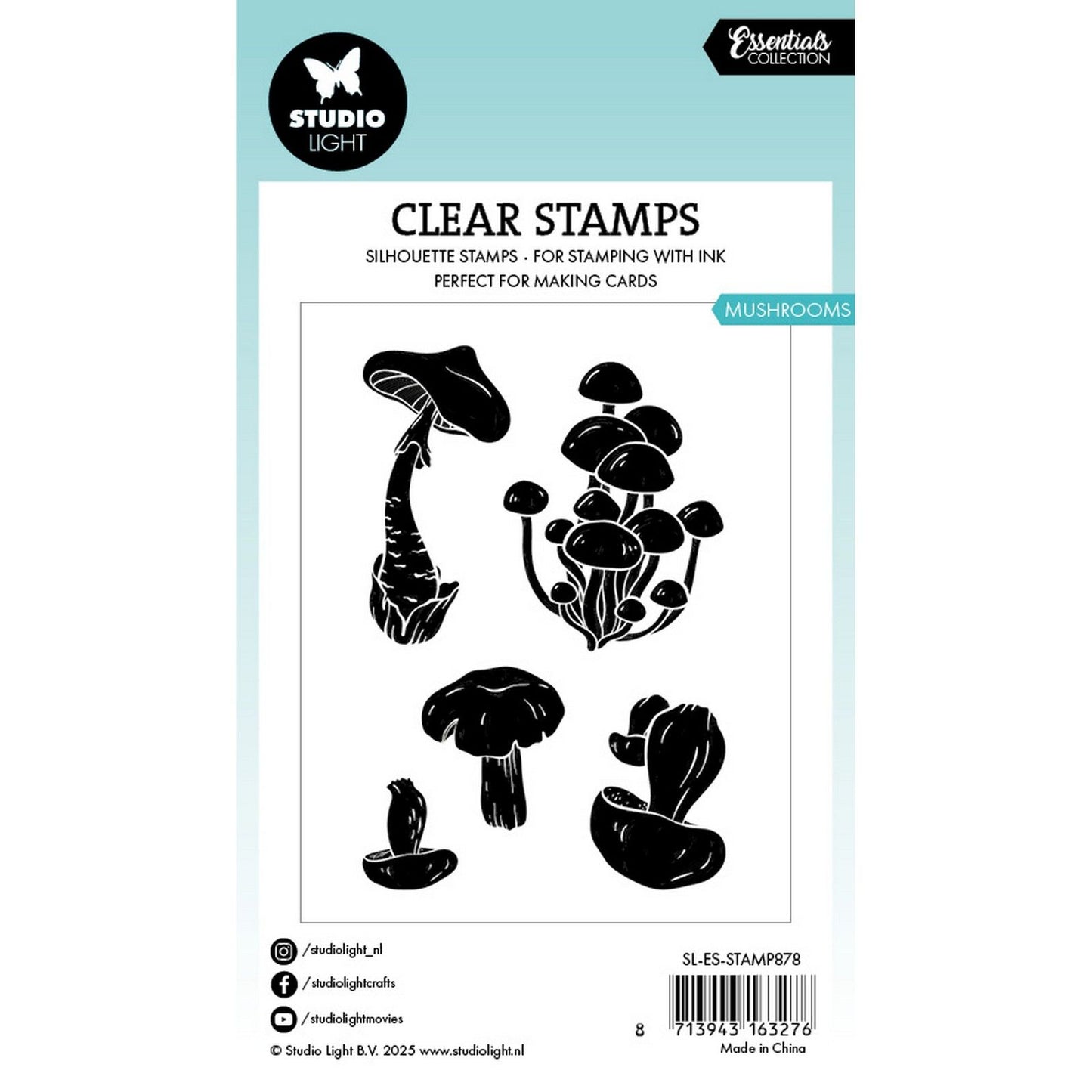 Studio light • essentials clear stamp mushrooms