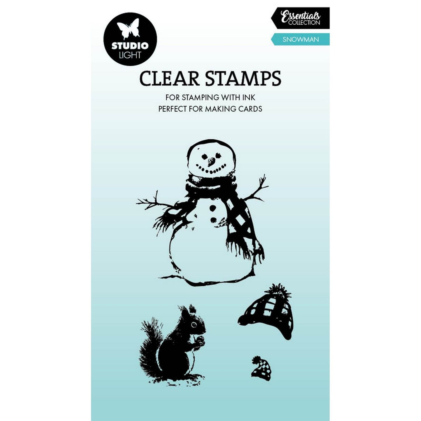 Studio light • clear stamp snowman essentials 56x88x3mm 4 pieces