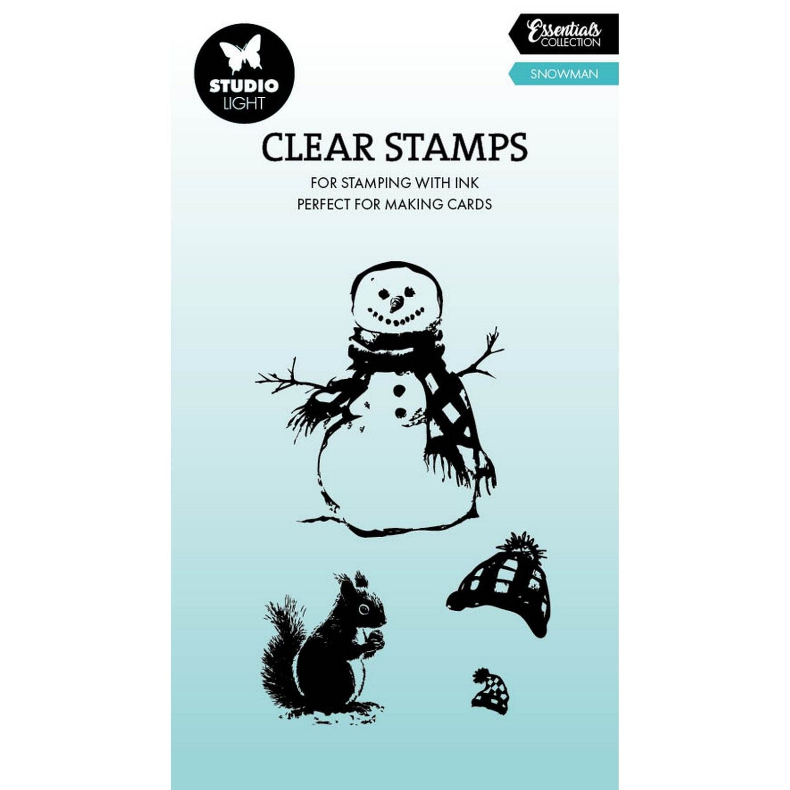 Studio light • clear stamp snowman essentials 56x88x3mm 4 pieces