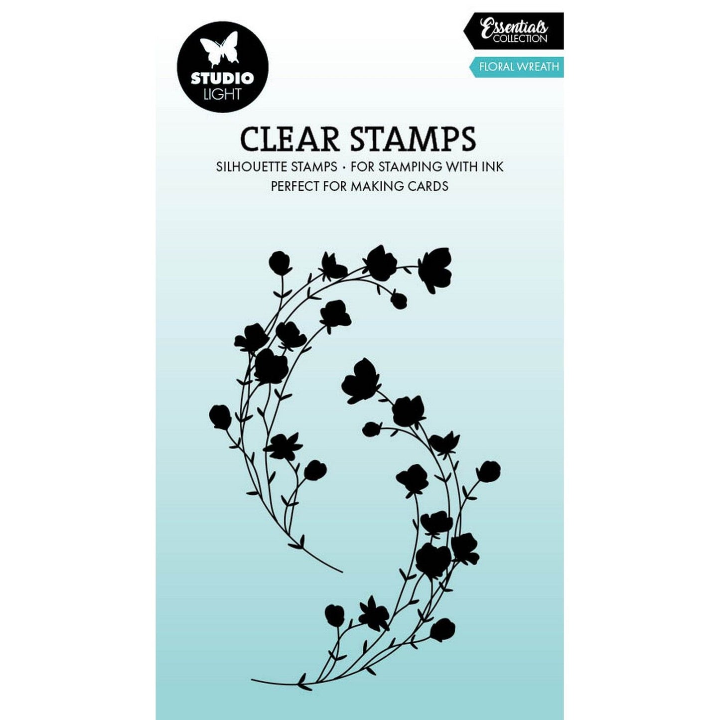 Studio light • essentials clear stamp floral wreath