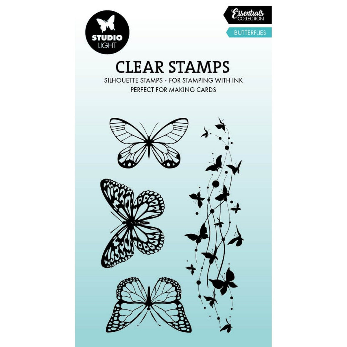 Studio light • essentials clear stamp butterflies
