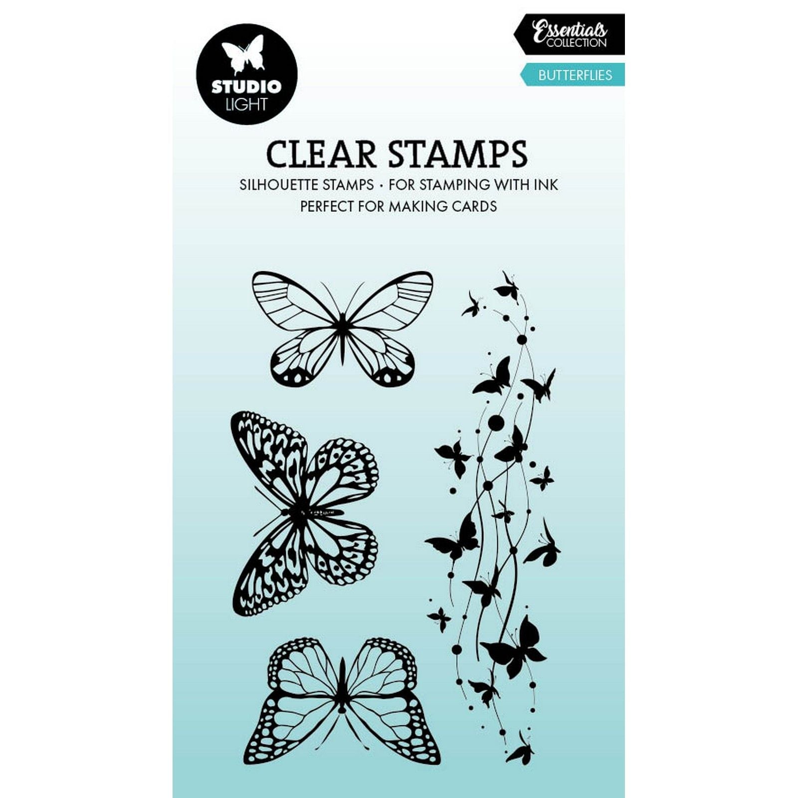 Studio light • essentials clear stamp butterflies