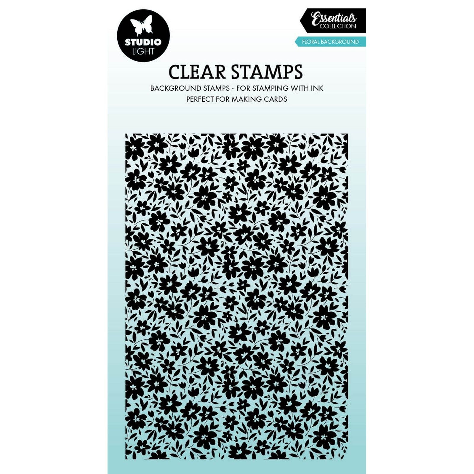 Studio light • essentials clear stamp flower background