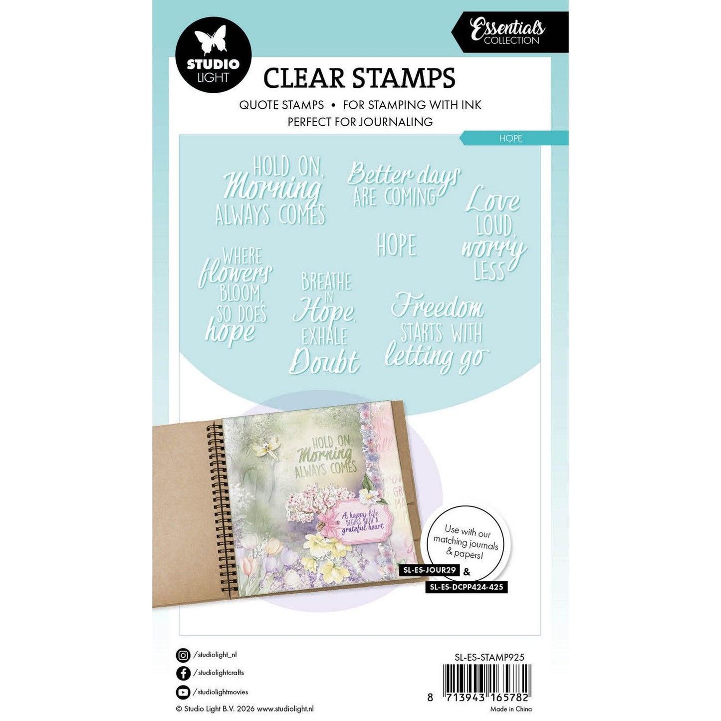 Studio light • essentials clear stamp quotes hope