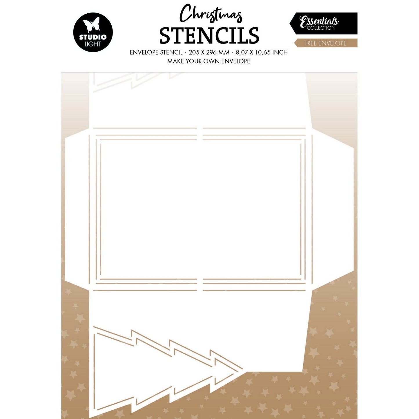 Studio light • essentials stencil tree envelope