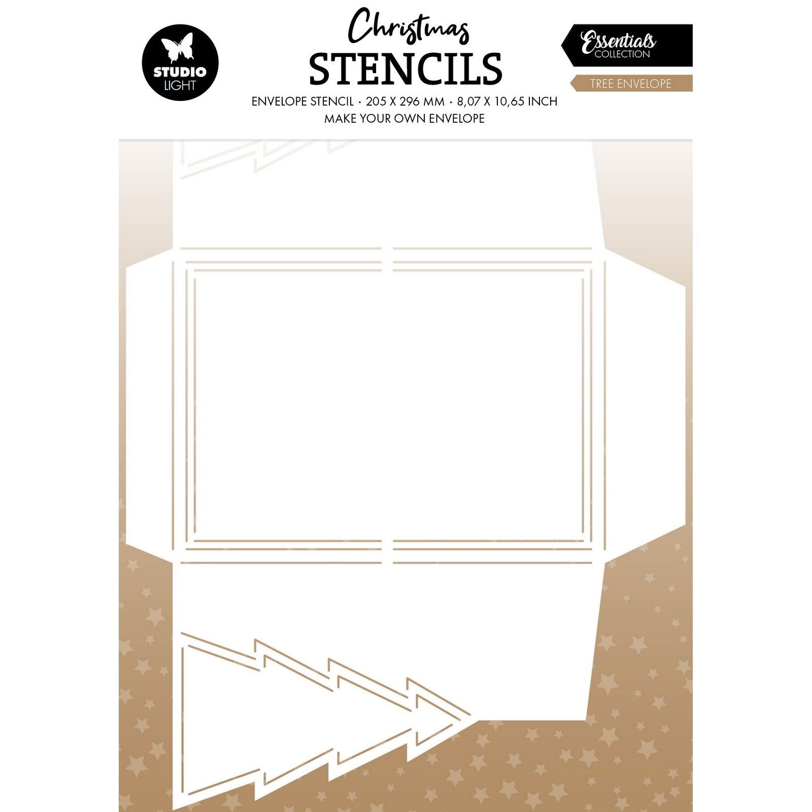 Studio light • essentials stencil tree envelope