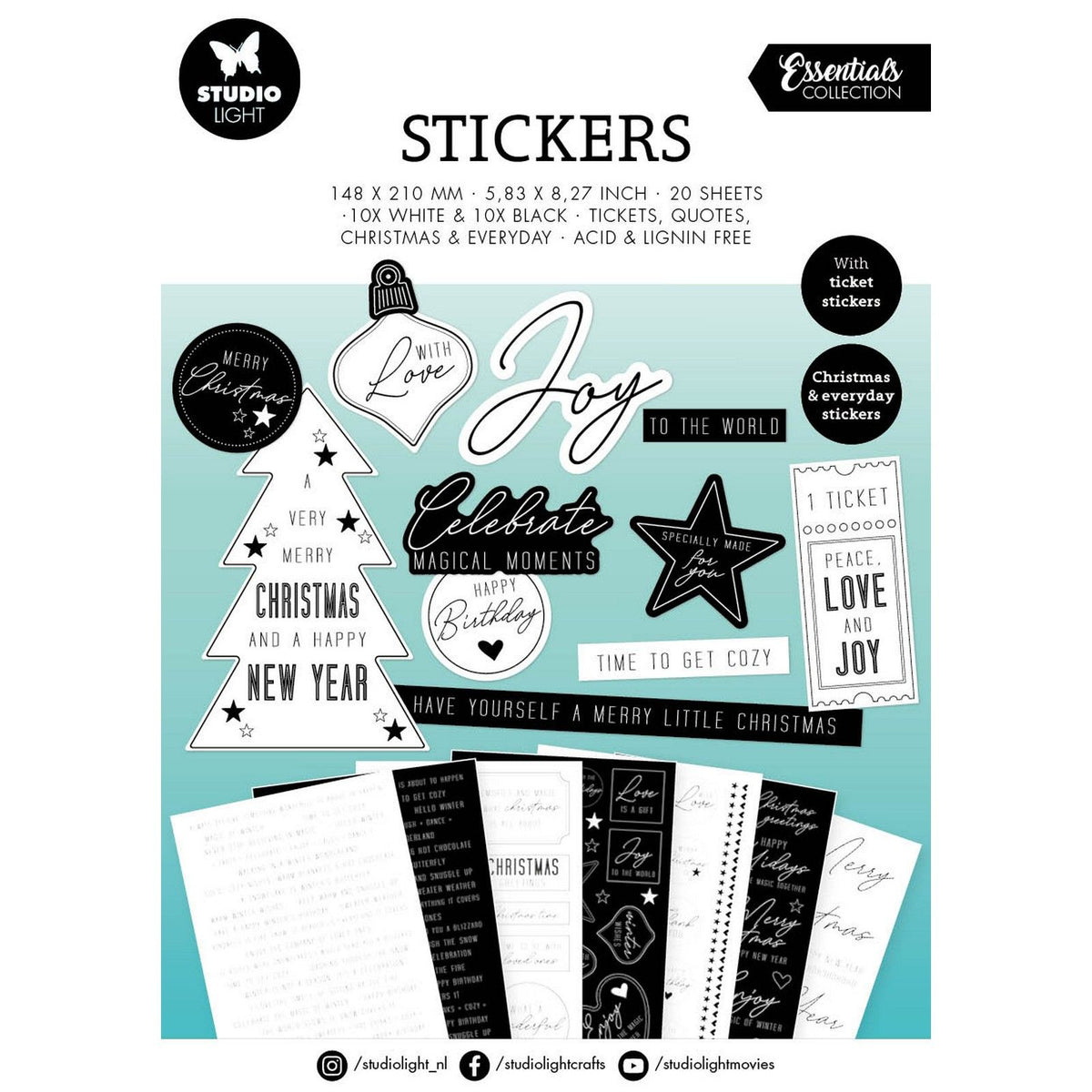 Studio light • essentials sticker block christmas everyday