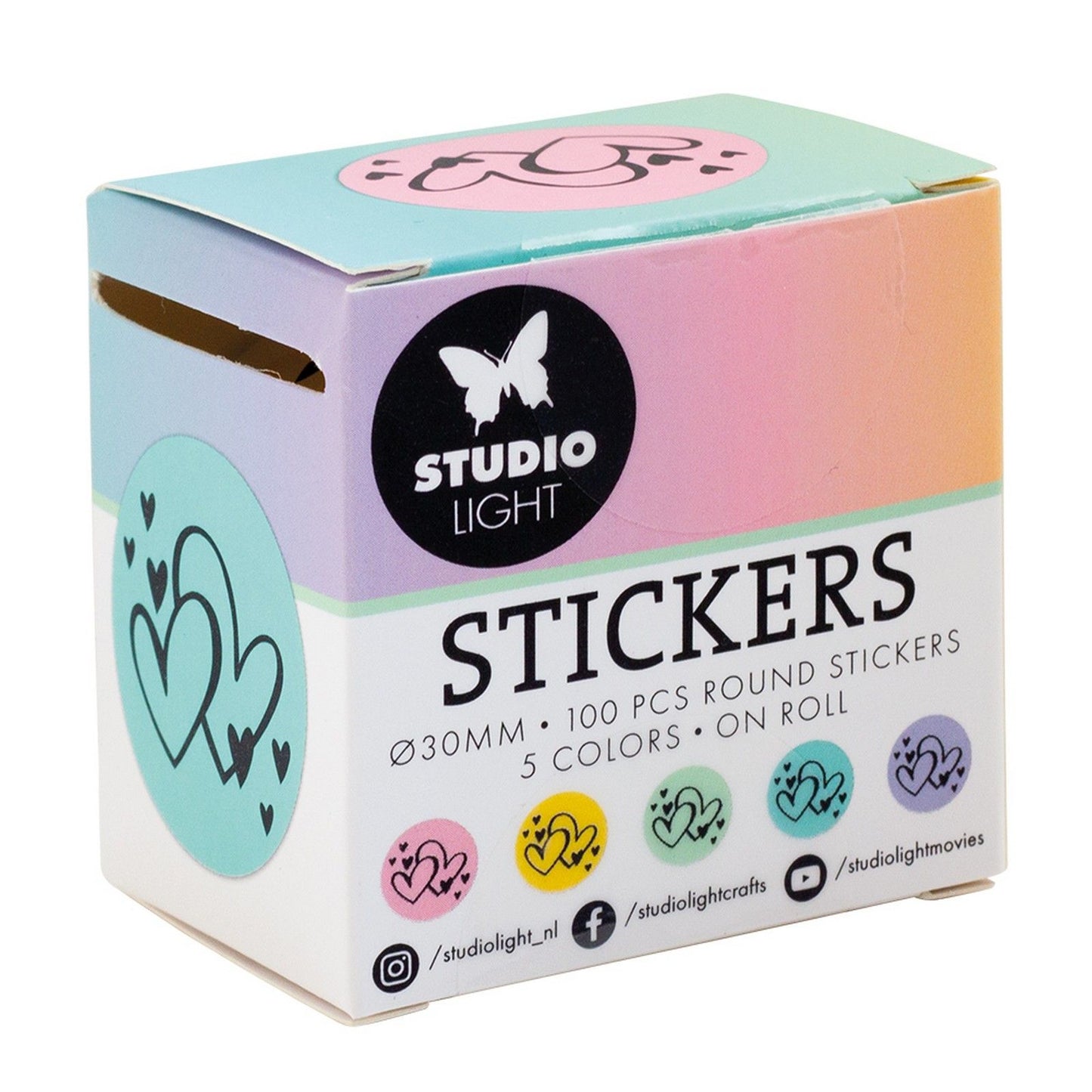 Studio light • essentials ø30mm stickers hearts