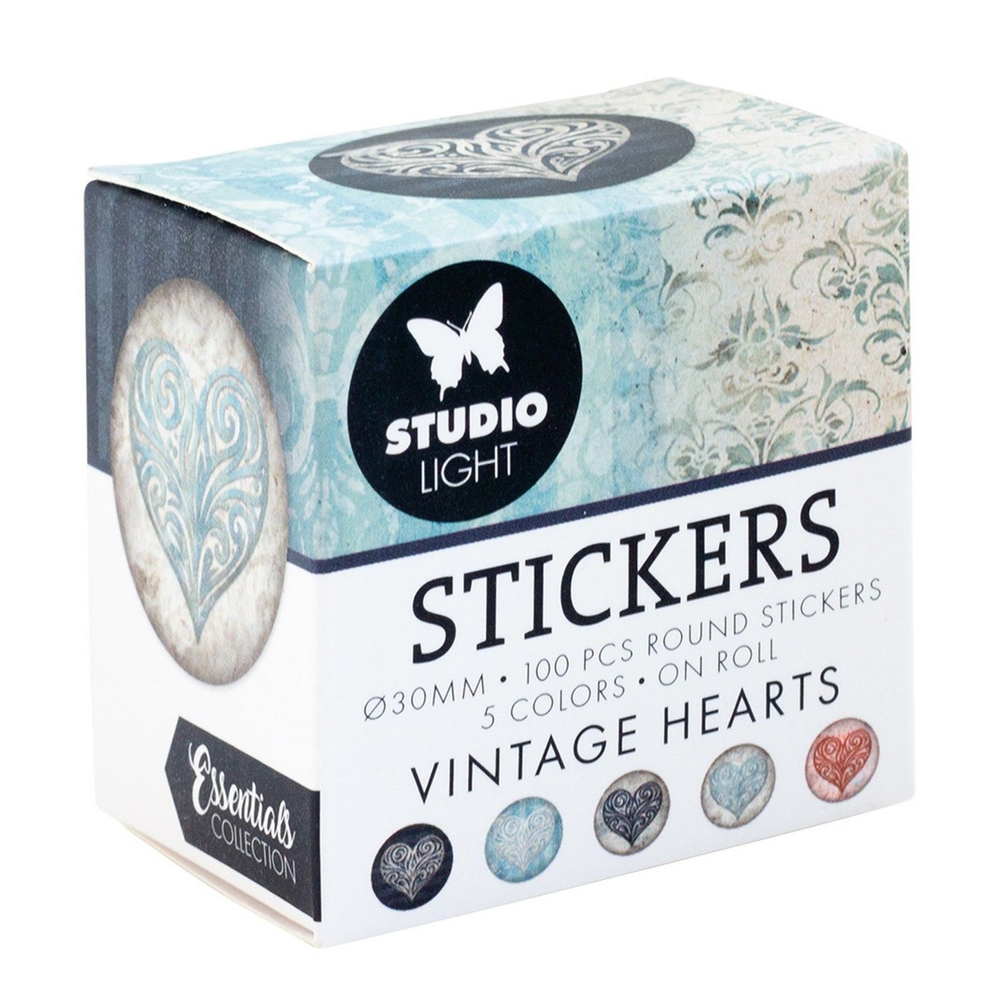 Studio light • essentials ø30mm stickers vintage heart