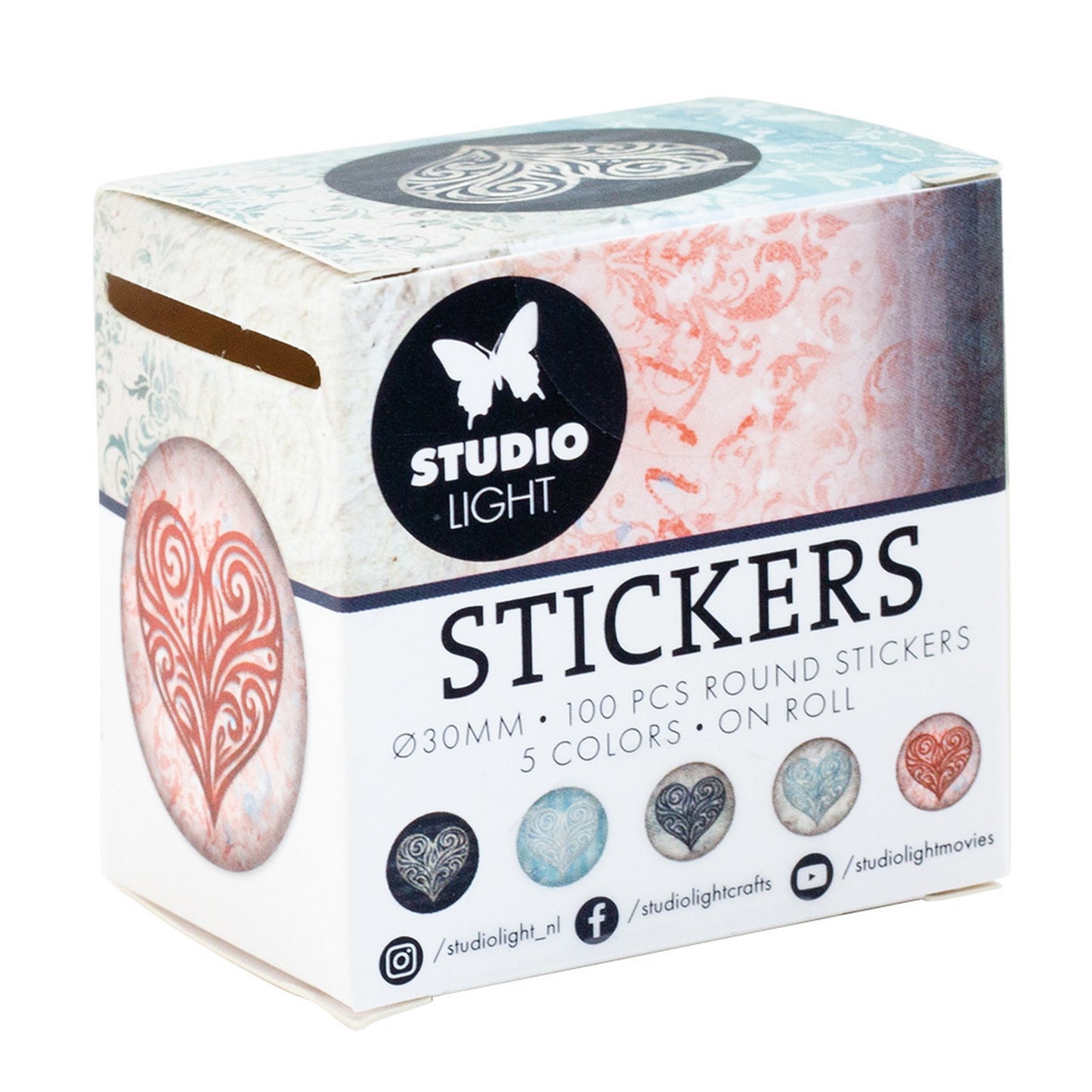 Studio light • essentials ø30mm stickers vintage heart
