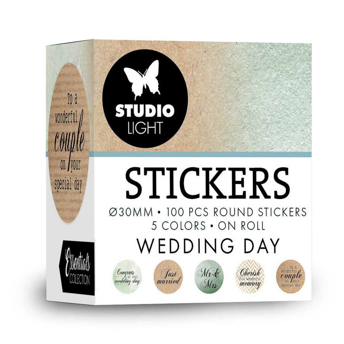 Studio light • essentials ø30mm stickers wedding day
