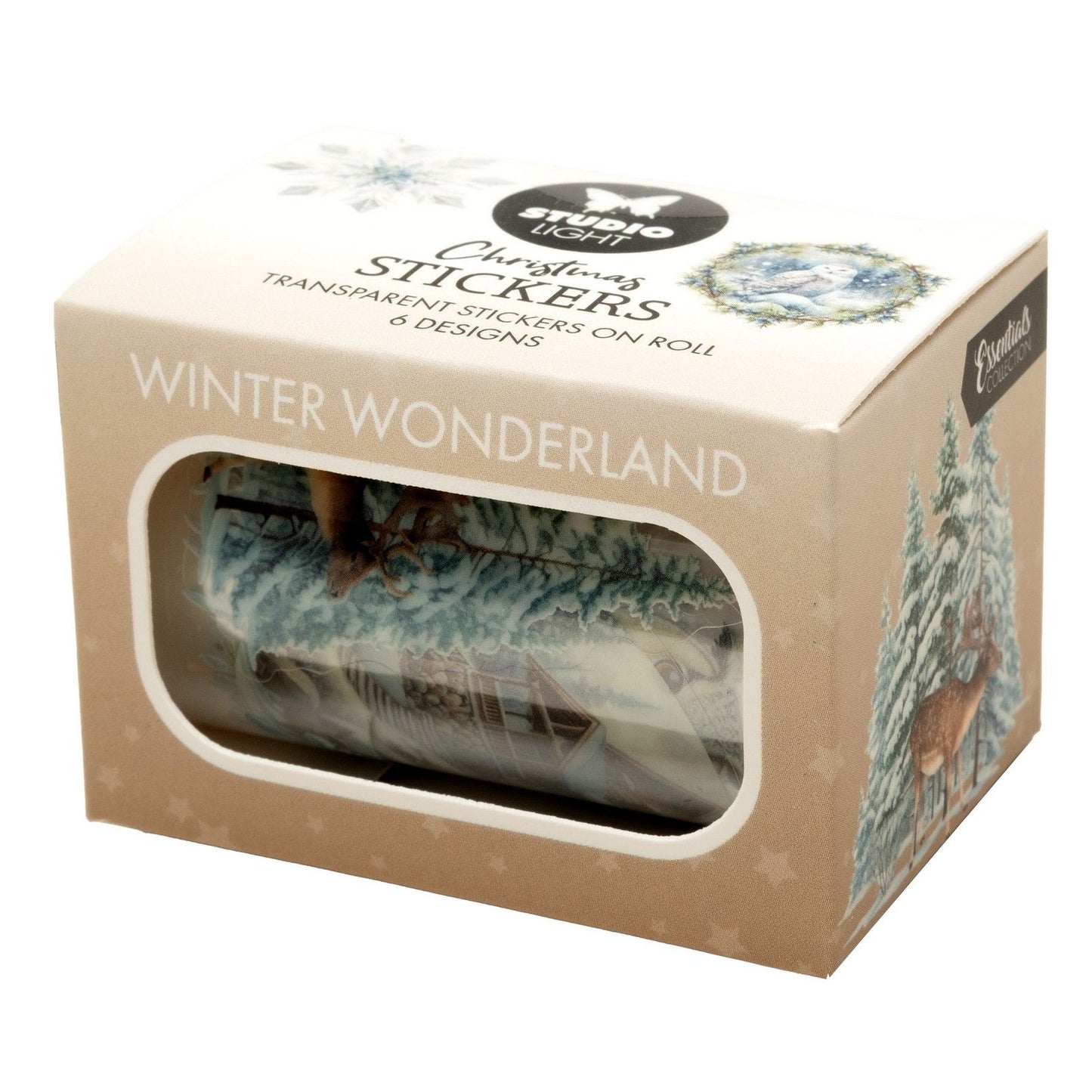 Studio light • essentials clear stickers winter wonderland 6 designs