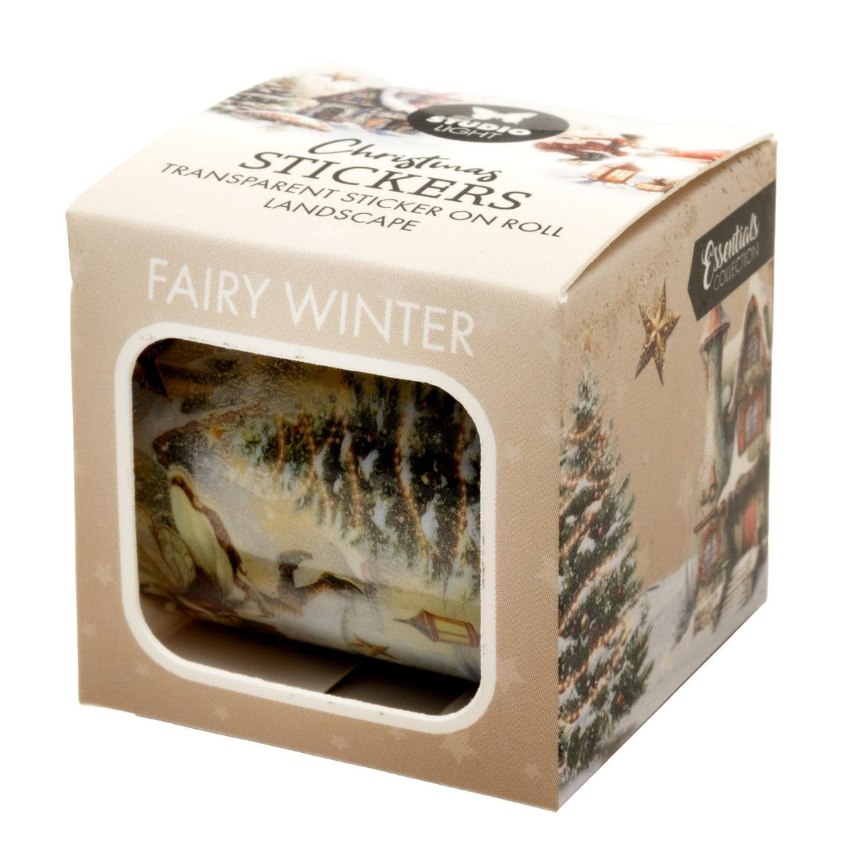 Studio light • essentials clear stickers fairy winter on a roll
